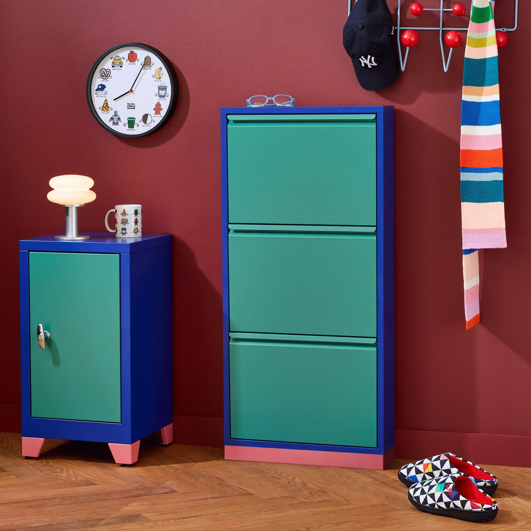 3-Drawer Shoe Rack & Storage Cabinet - Image 2