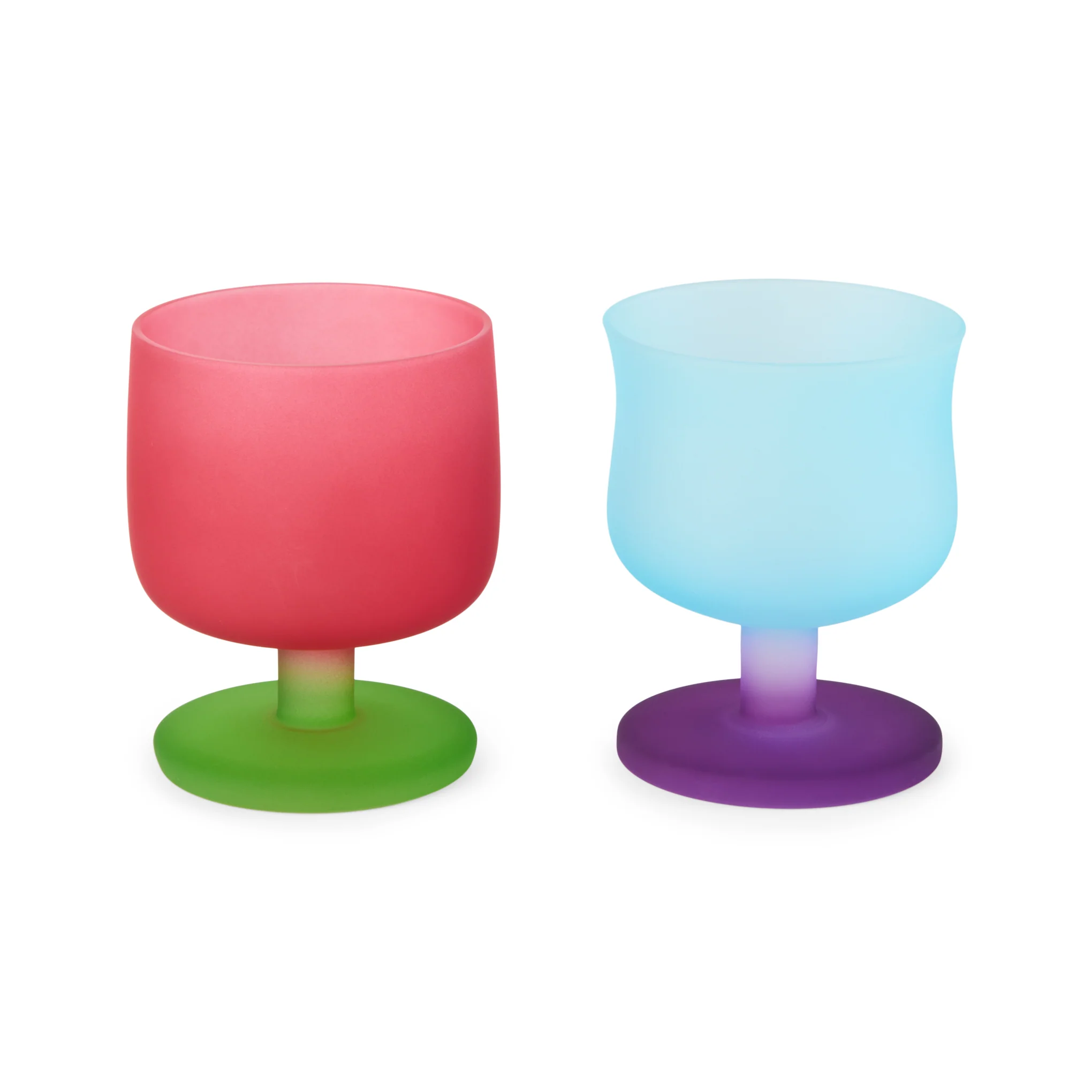 Theme Park Crystal Glass Stemware - Set of 2 - Neon Carousel