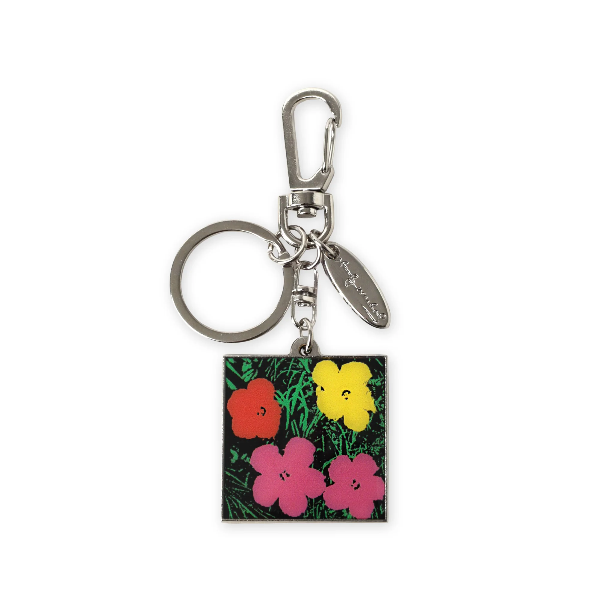 Andy Warhol Flowers Keyring