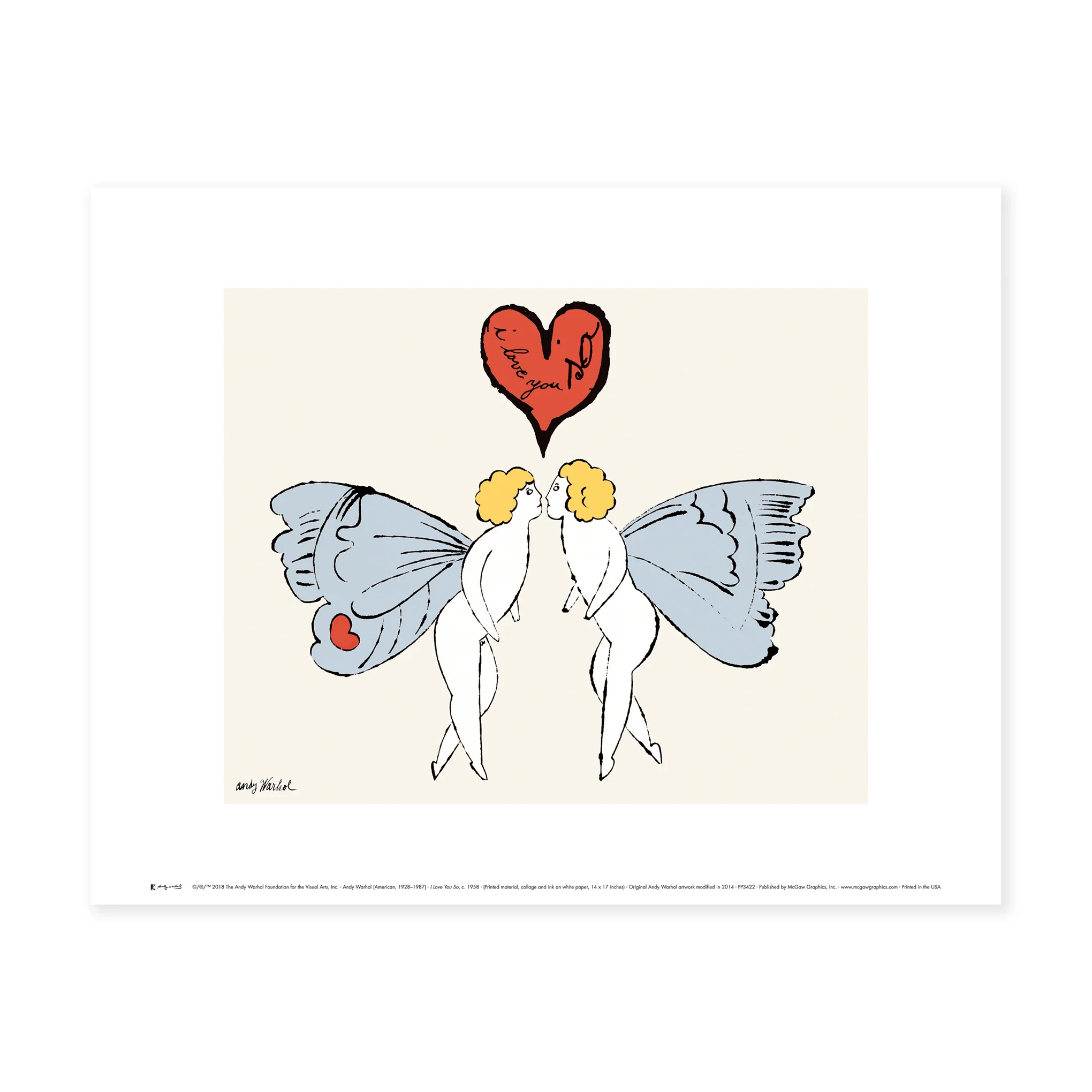 Andy Warhol: I Love You So Print