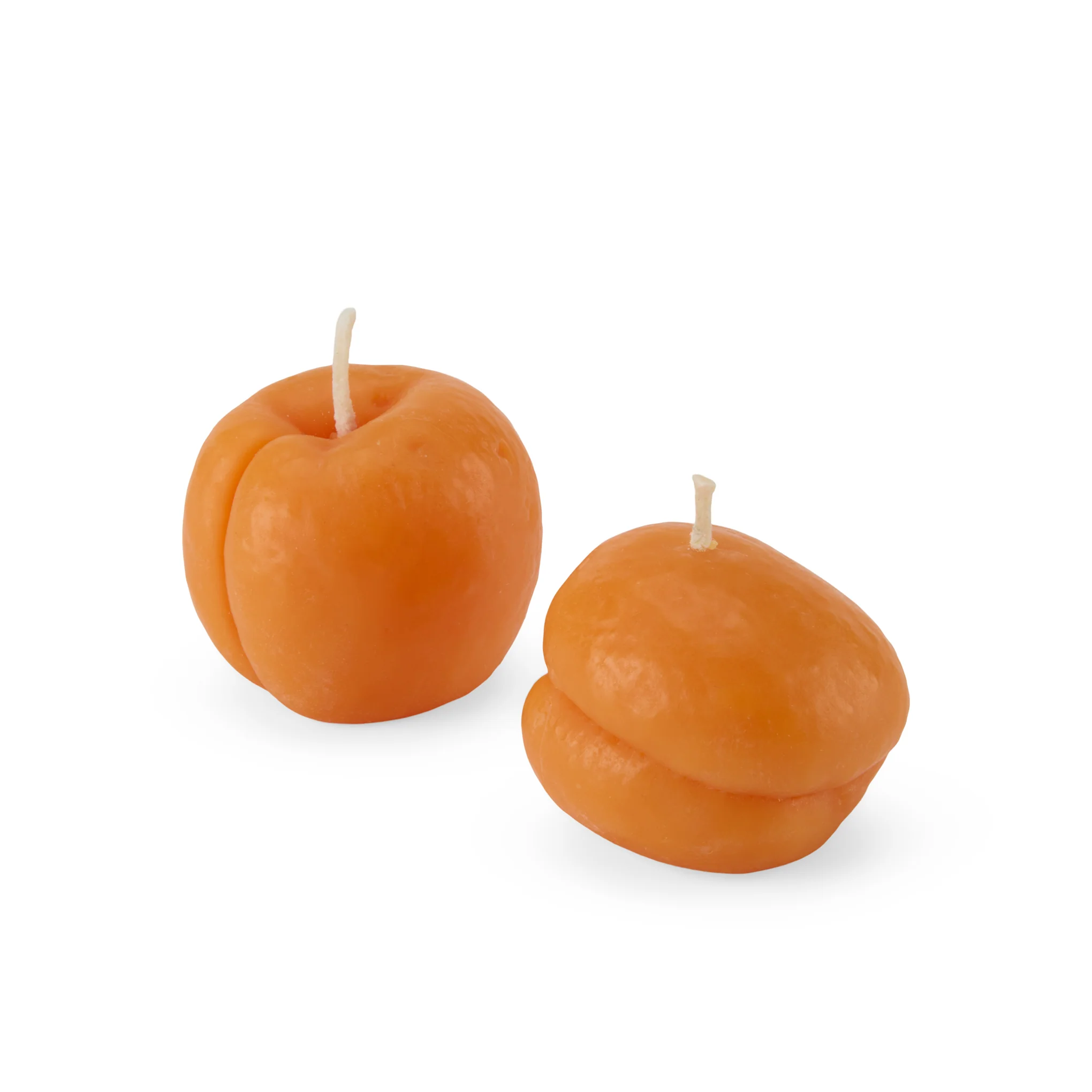 Apricot Beeswax Candles - Set of 2 - Image 3