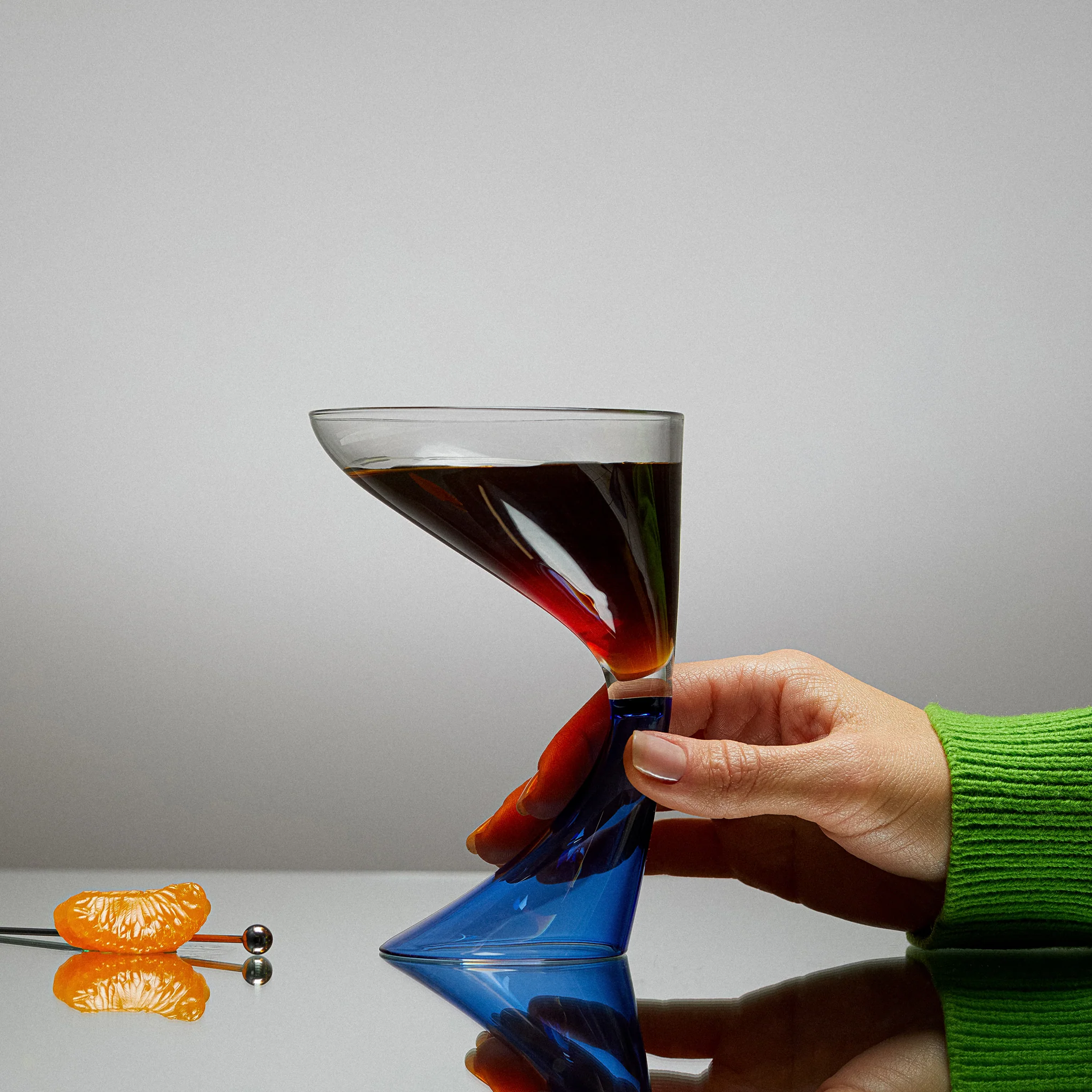 Arch Cocktail Glasses - Set of 2 - Green - Image 4