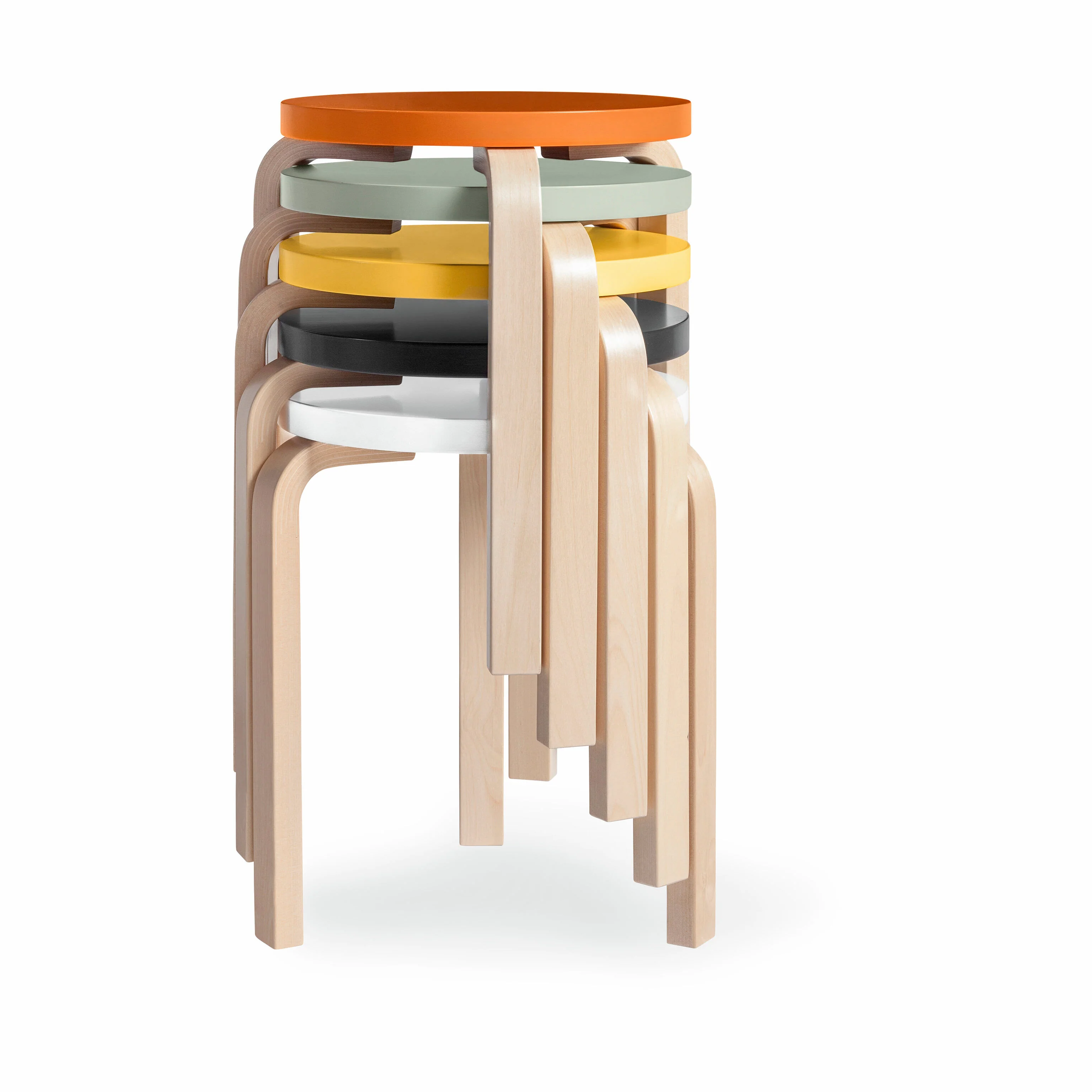 Artek Aalto Stacking Stool 60 - Green - Image 3