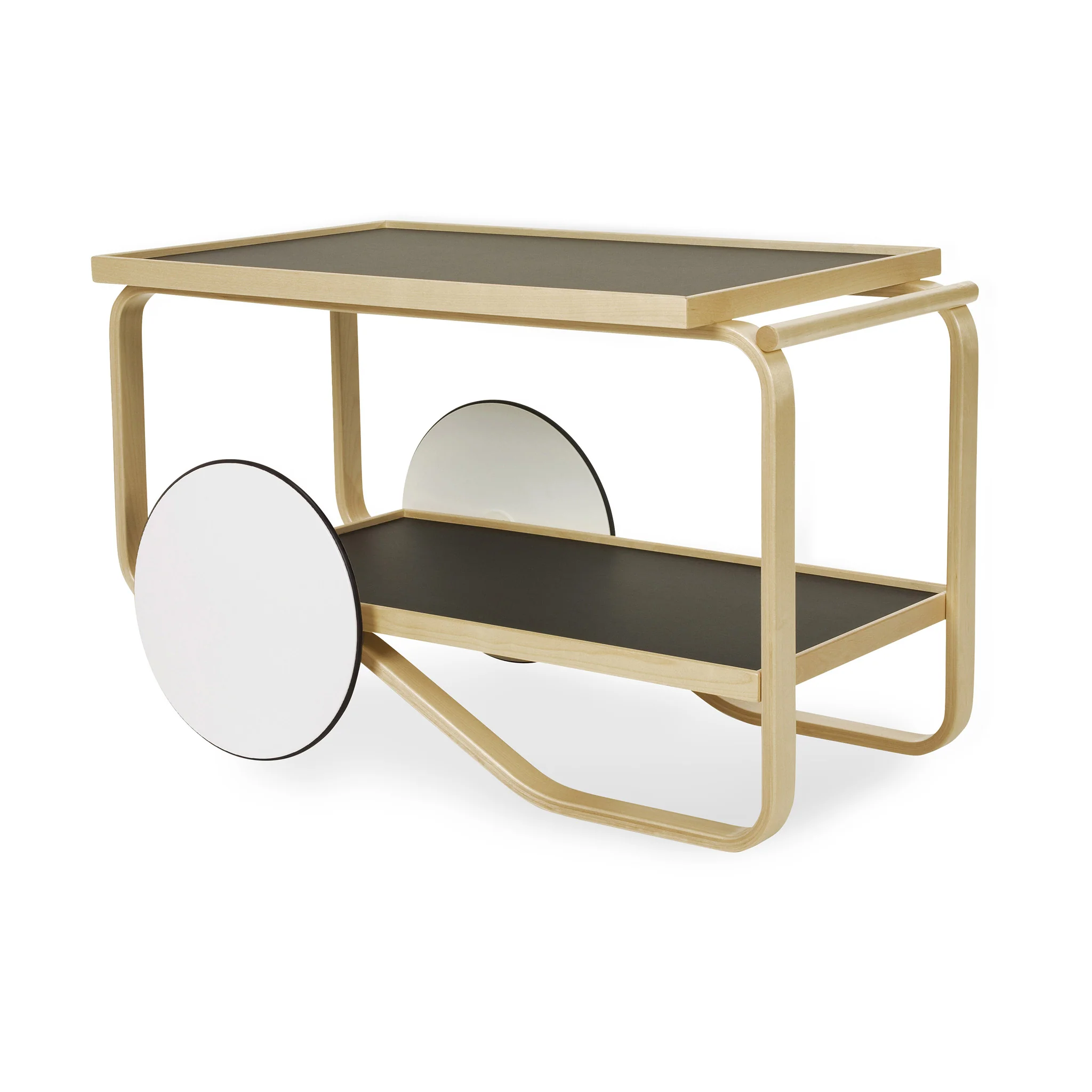 Artek Aalto Tea Trolley 901 - White/ Birch - Image 2