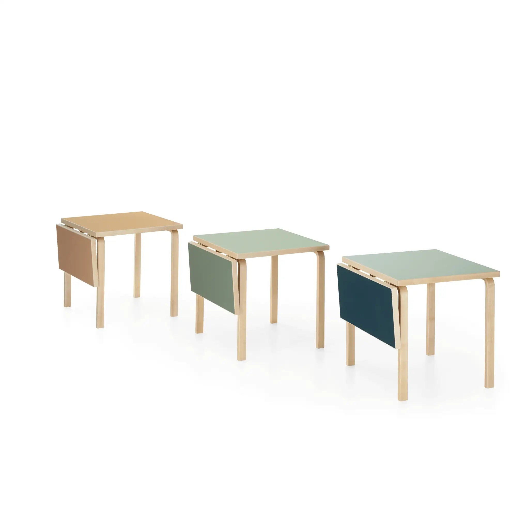 Artek Alvar Aalto Drop-Leaf Table - Clay/ Brown - Image 4