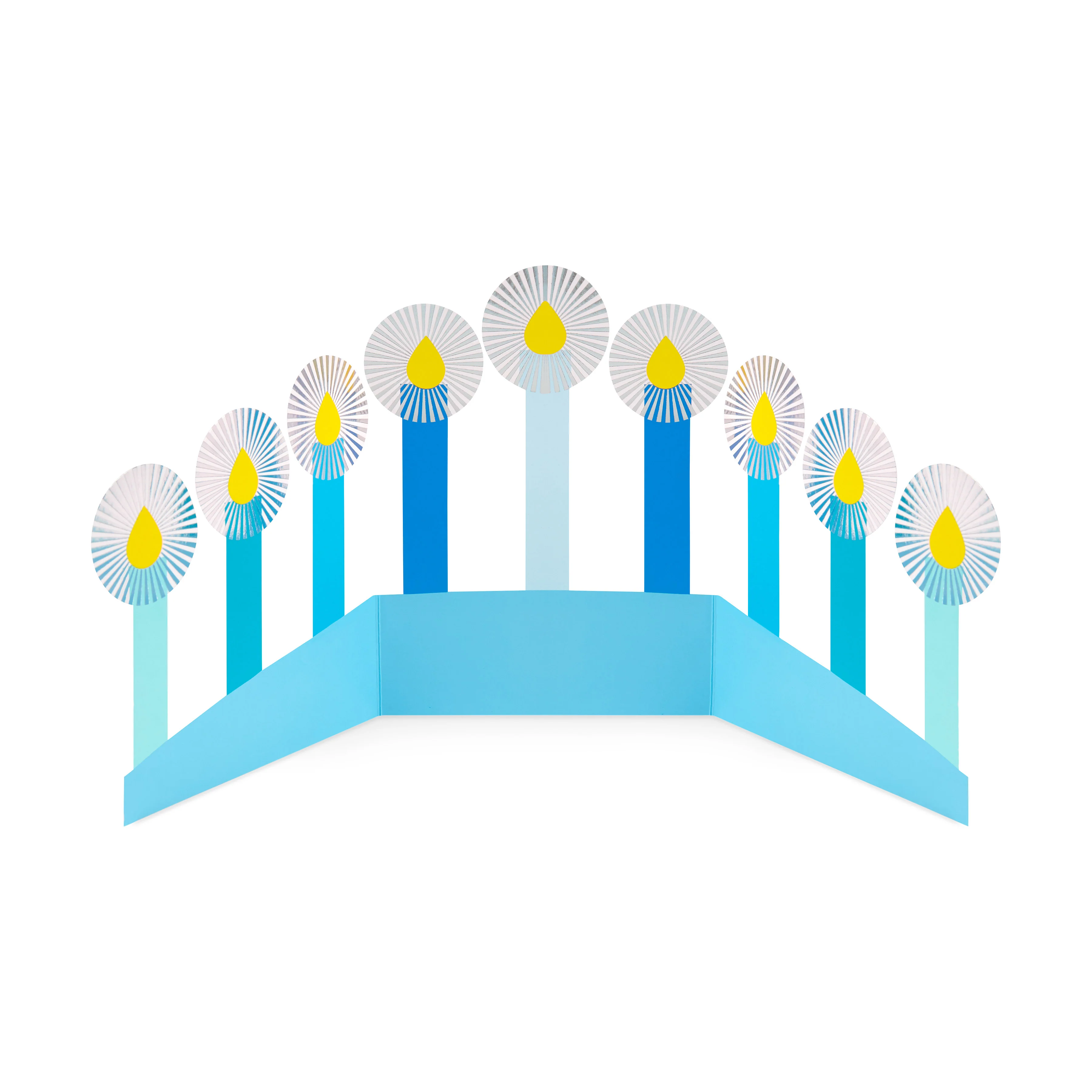 Azure Hanukkah Holiday Cards - Set of 8 - Image 4