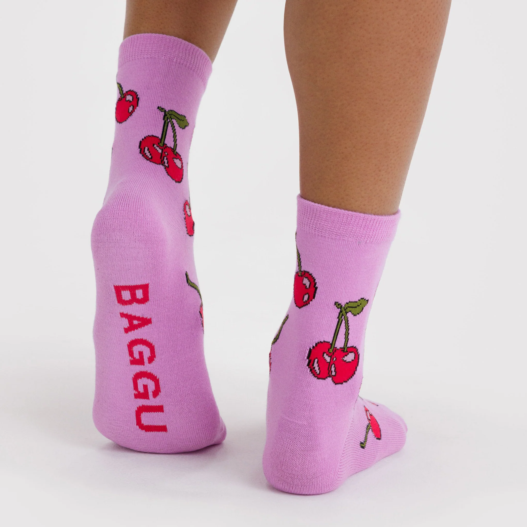 Baggu Crew Socks - Cherries - Image 3