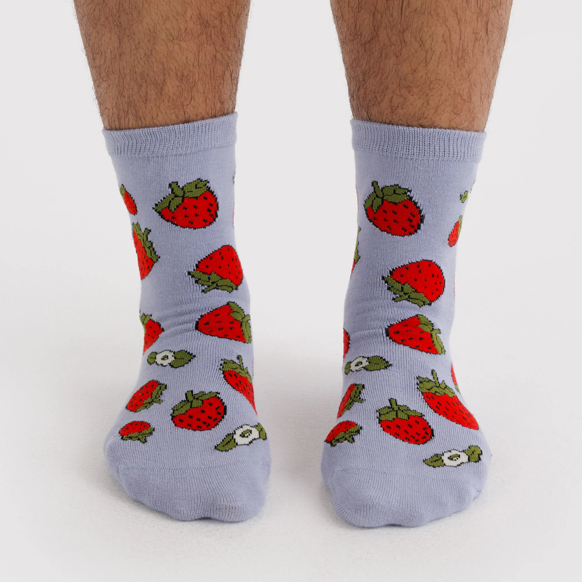 Baggu Crew Socks - Strawberry Blossom - Image 2