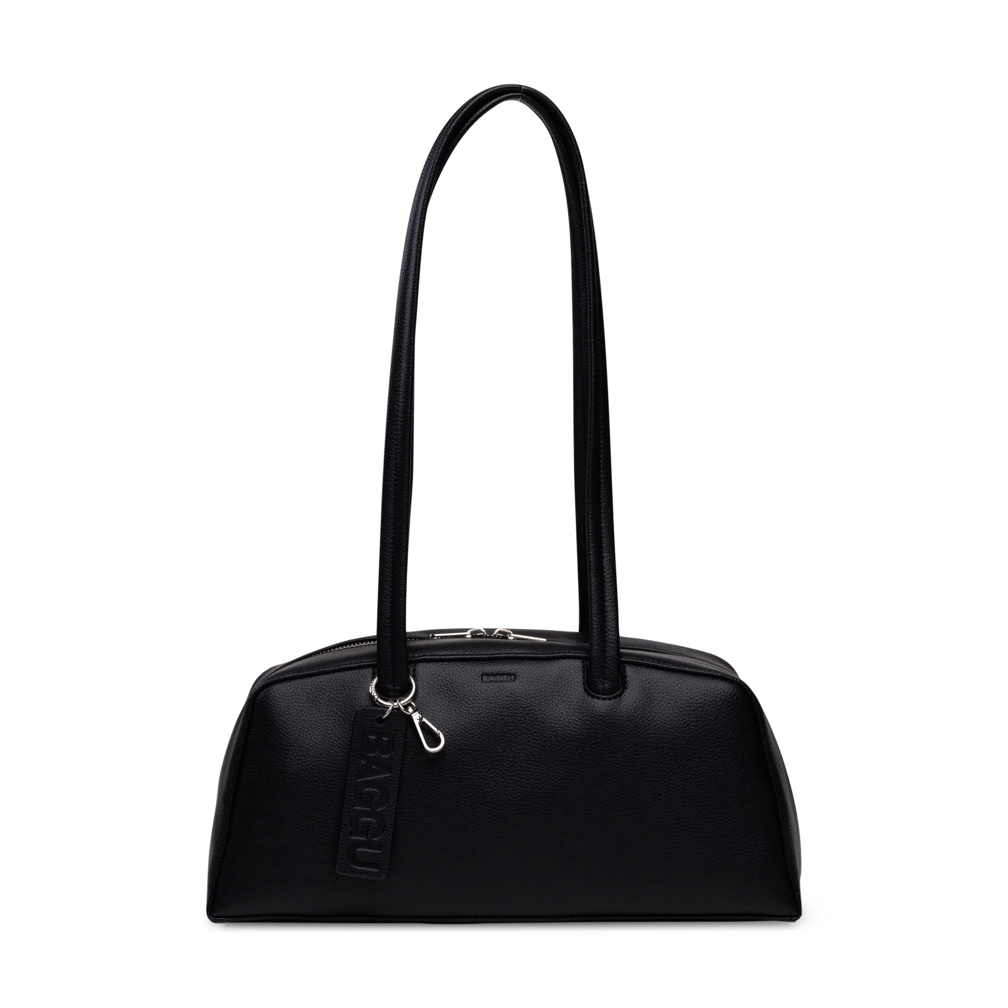 MoMA Baggu Recycled Leather Bowler Bag - Black