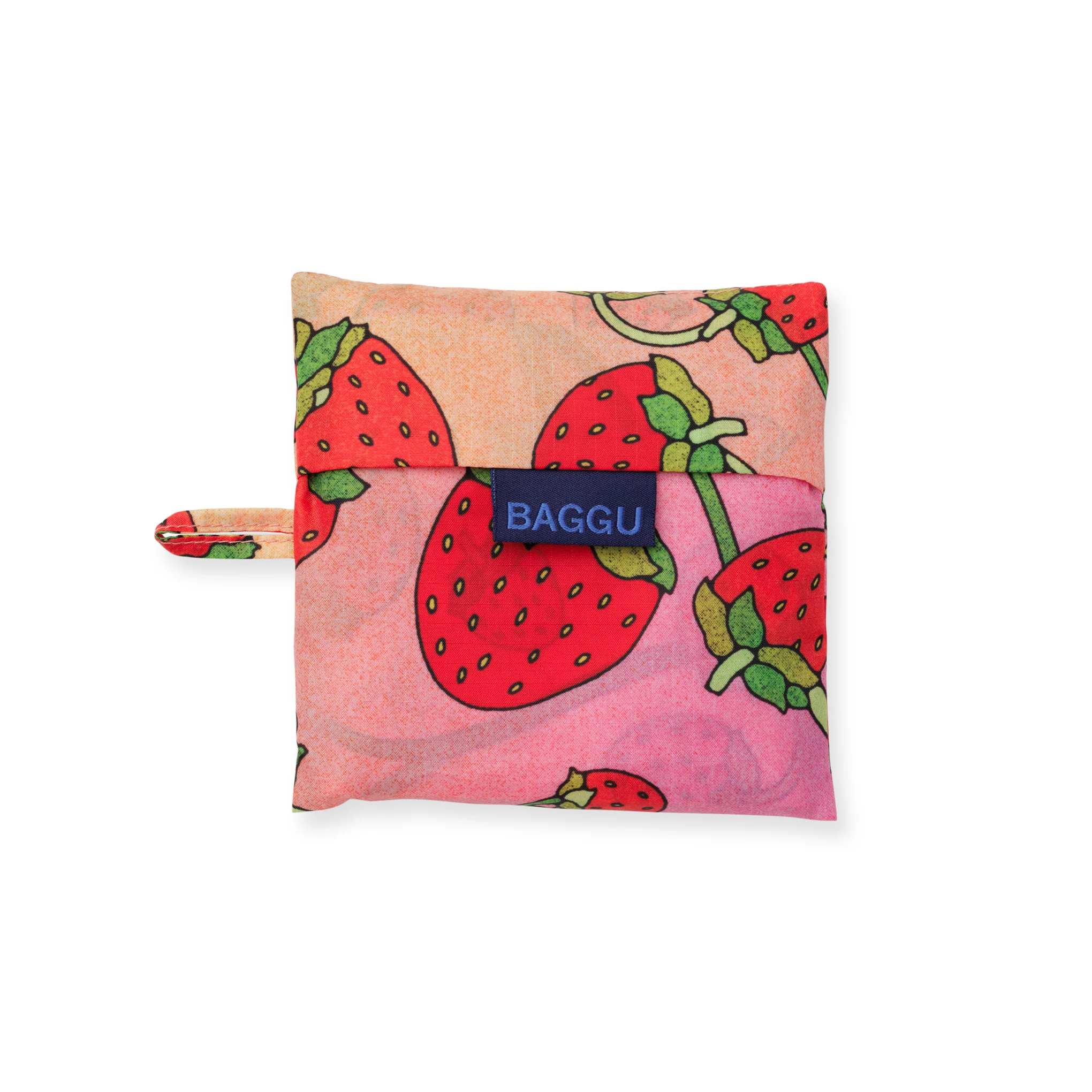 Baggu Recycled Nylon Standard Tote Bag - Strawberry Blossom - Image 3