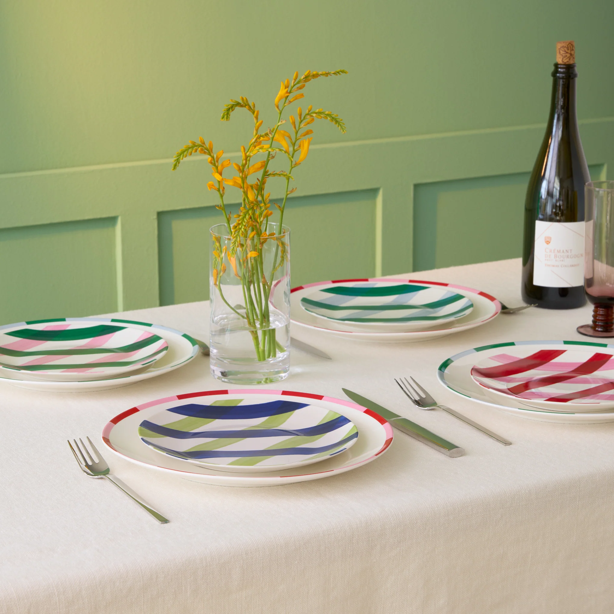 Bliss Porcelain Dinnerware - Multi - Image 3