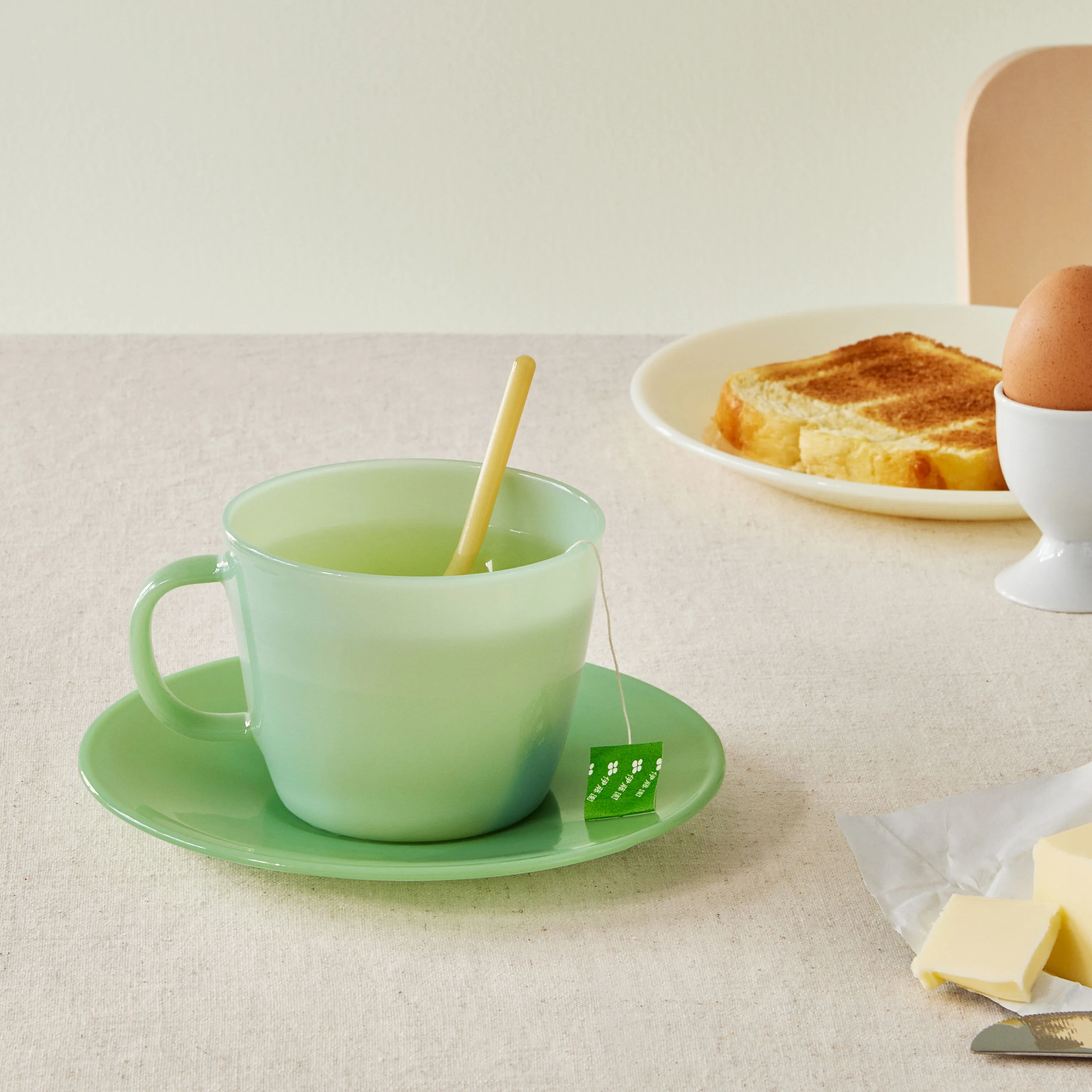 Bodum Copenhagen Glass Mug & Saucer Set - Image 2