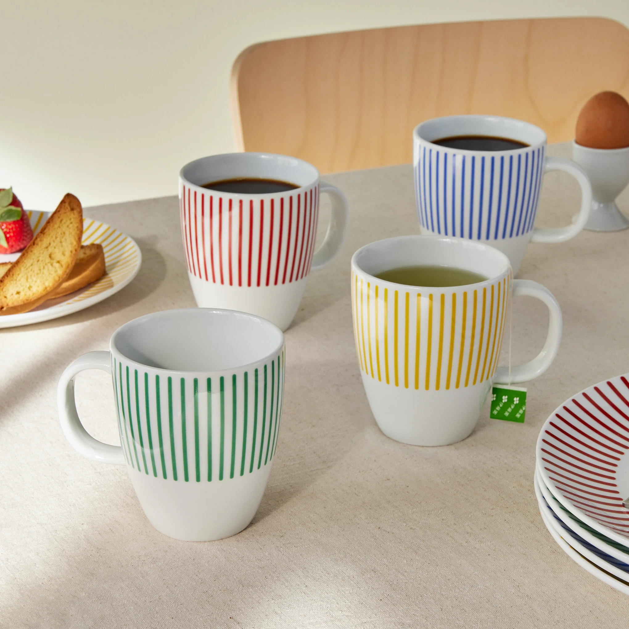 Bodum Jazz Porcelain Mugs - Set of 4 - Image 5