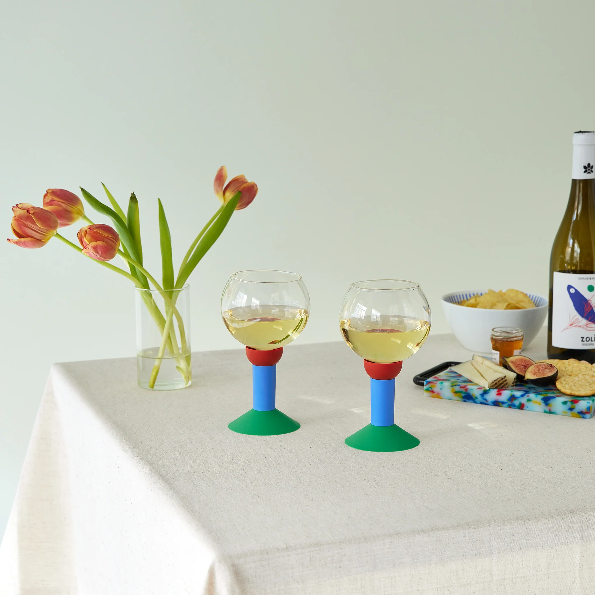 Bodum Oktett Wine Glasses - Set of 2 - Multi - Image 2