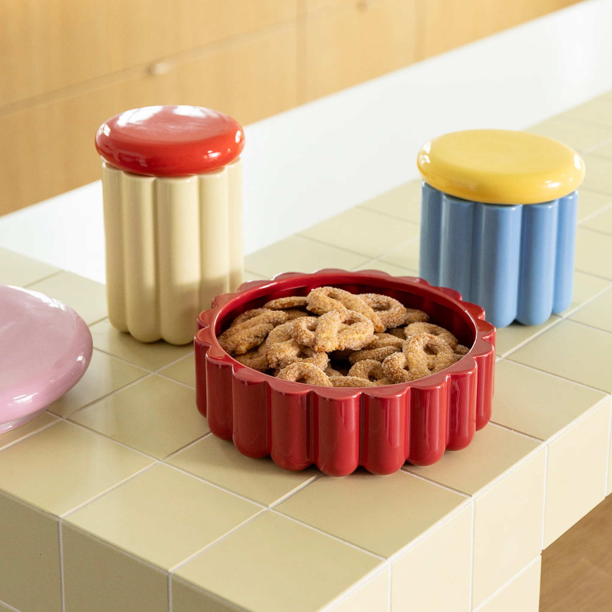 Charlo Storage Jar - Off White - Image 2