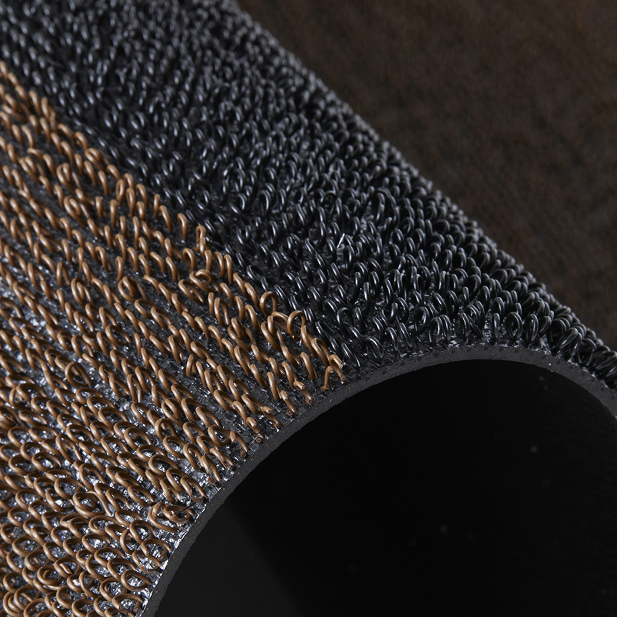 Chilewich Duo Stripe Shag Mat - Mocha - Image 7