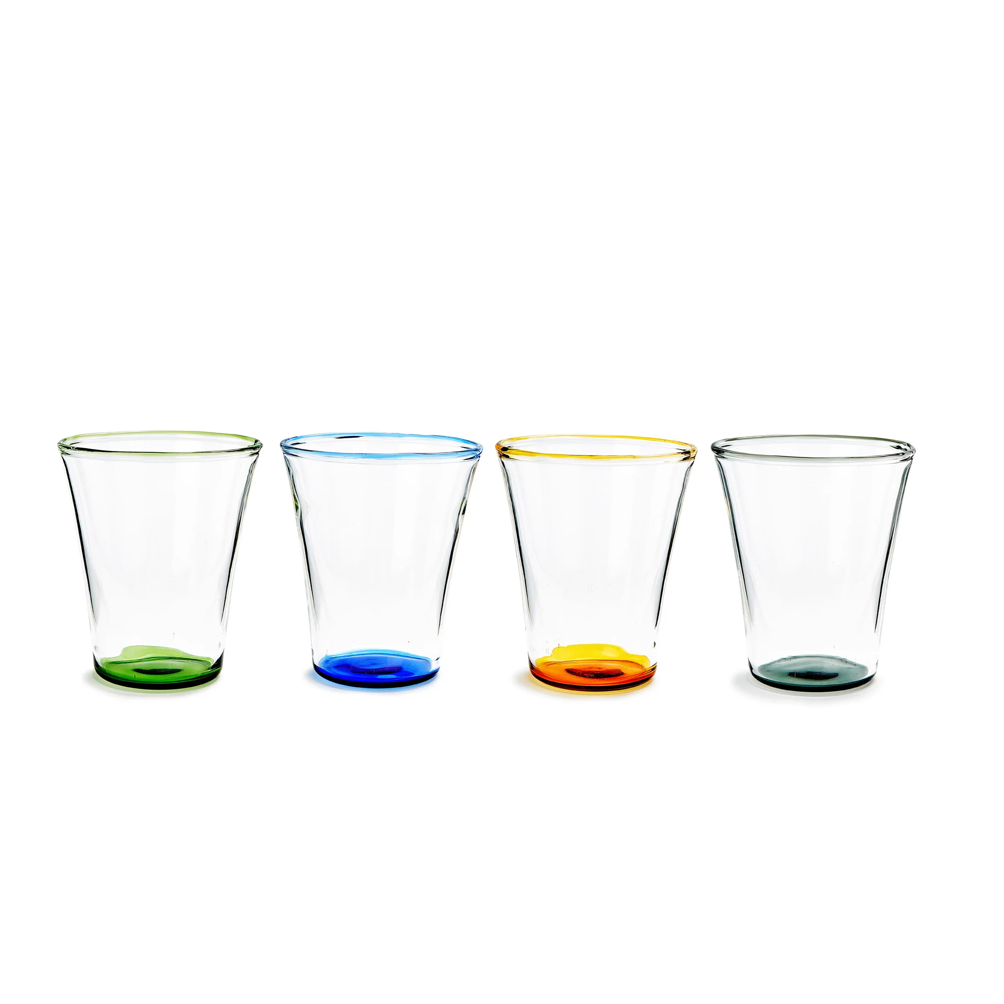 Color Accent Drinking Glasses - Set of 4 - Short - Image 2