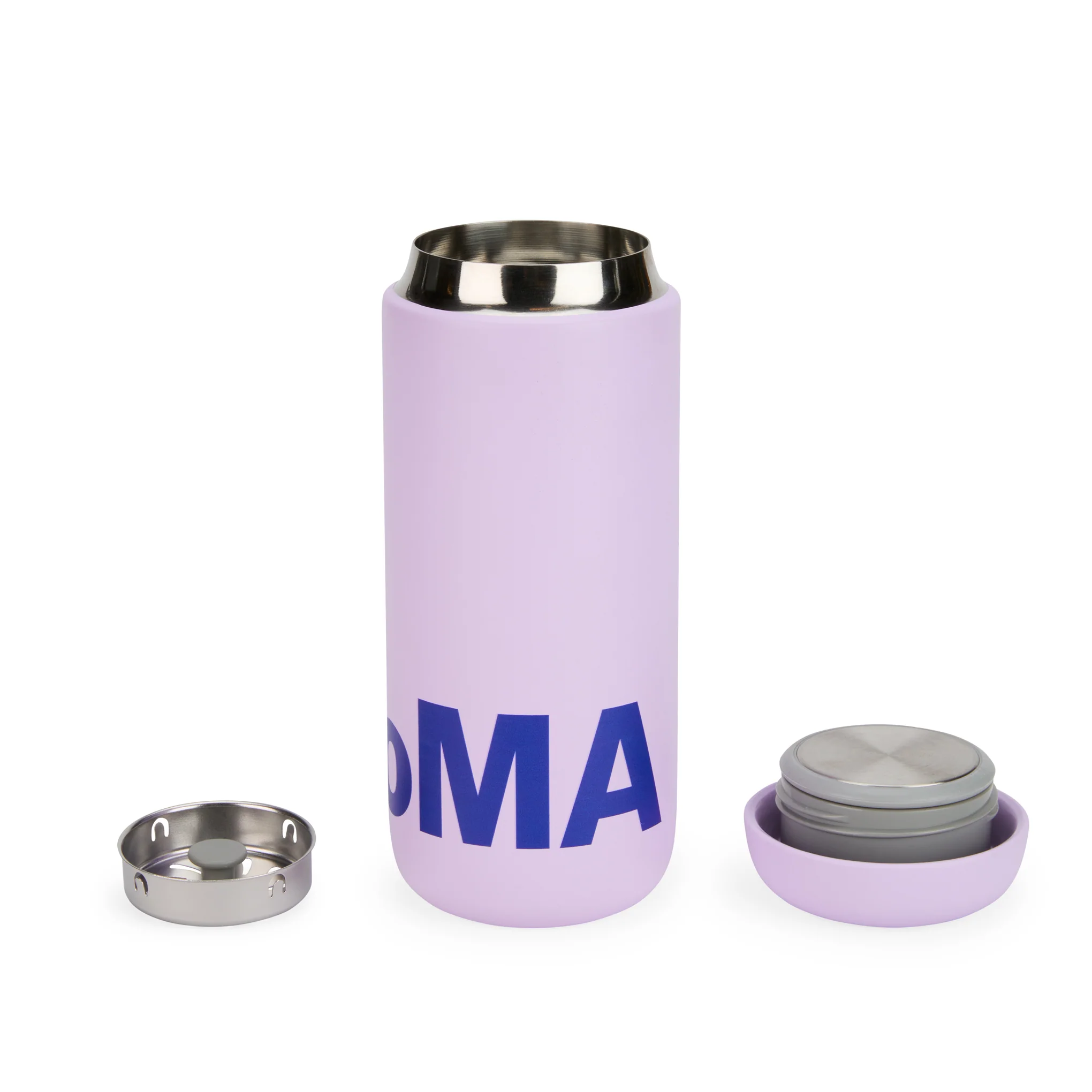 Colorful MoMA Insulated Travel  Mug - Periwinkle/ Blue - Image 3