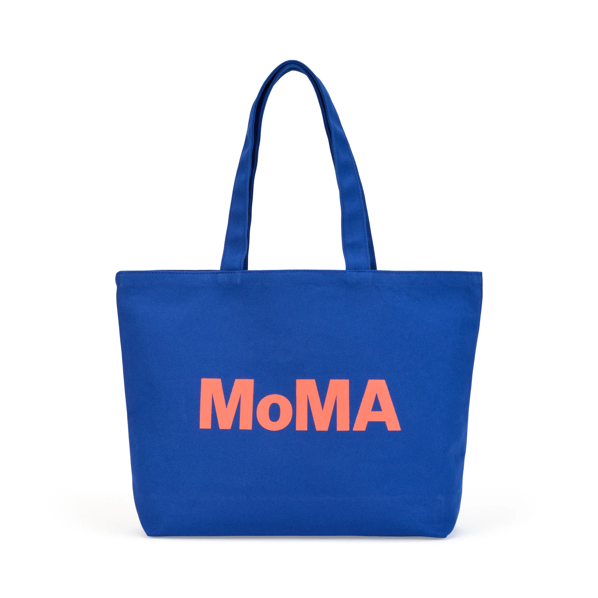 Colorful MoMA Tote Bag - Blue/ Coral