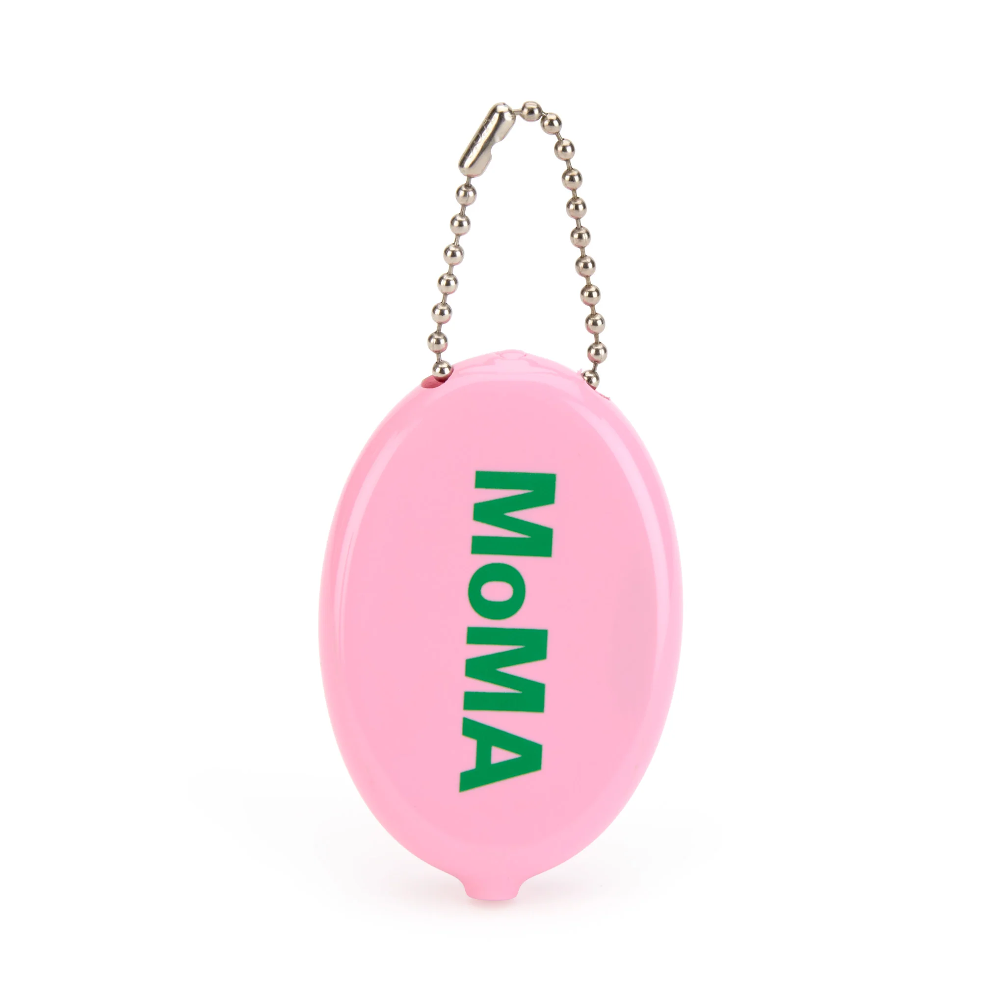 Colorful MoMA Vinyl Coin Pouch - Pink/ Green