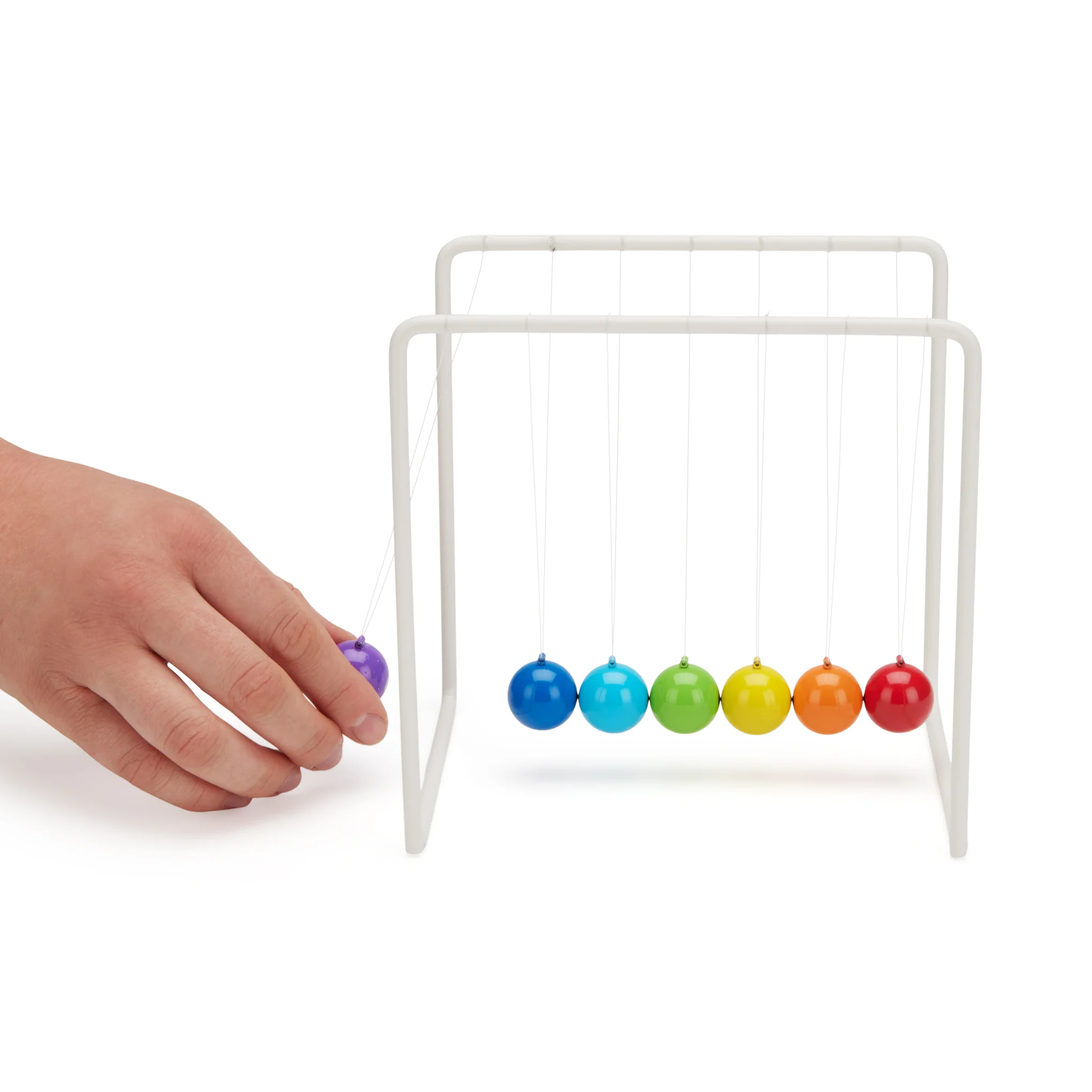 Colorful Newton’s Cradle Desktop Toy - Image 3