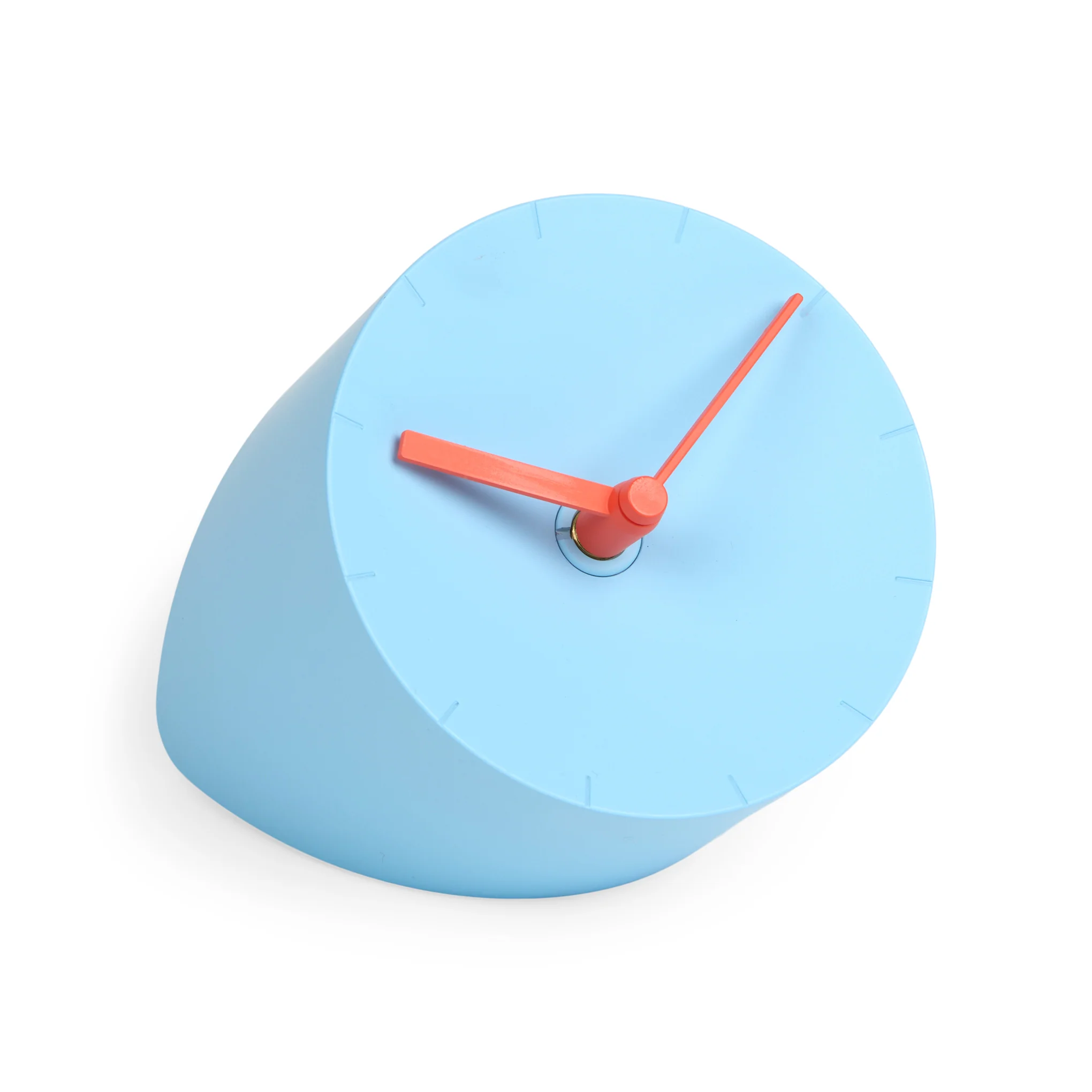 Corner Desk Clock - Light Blue