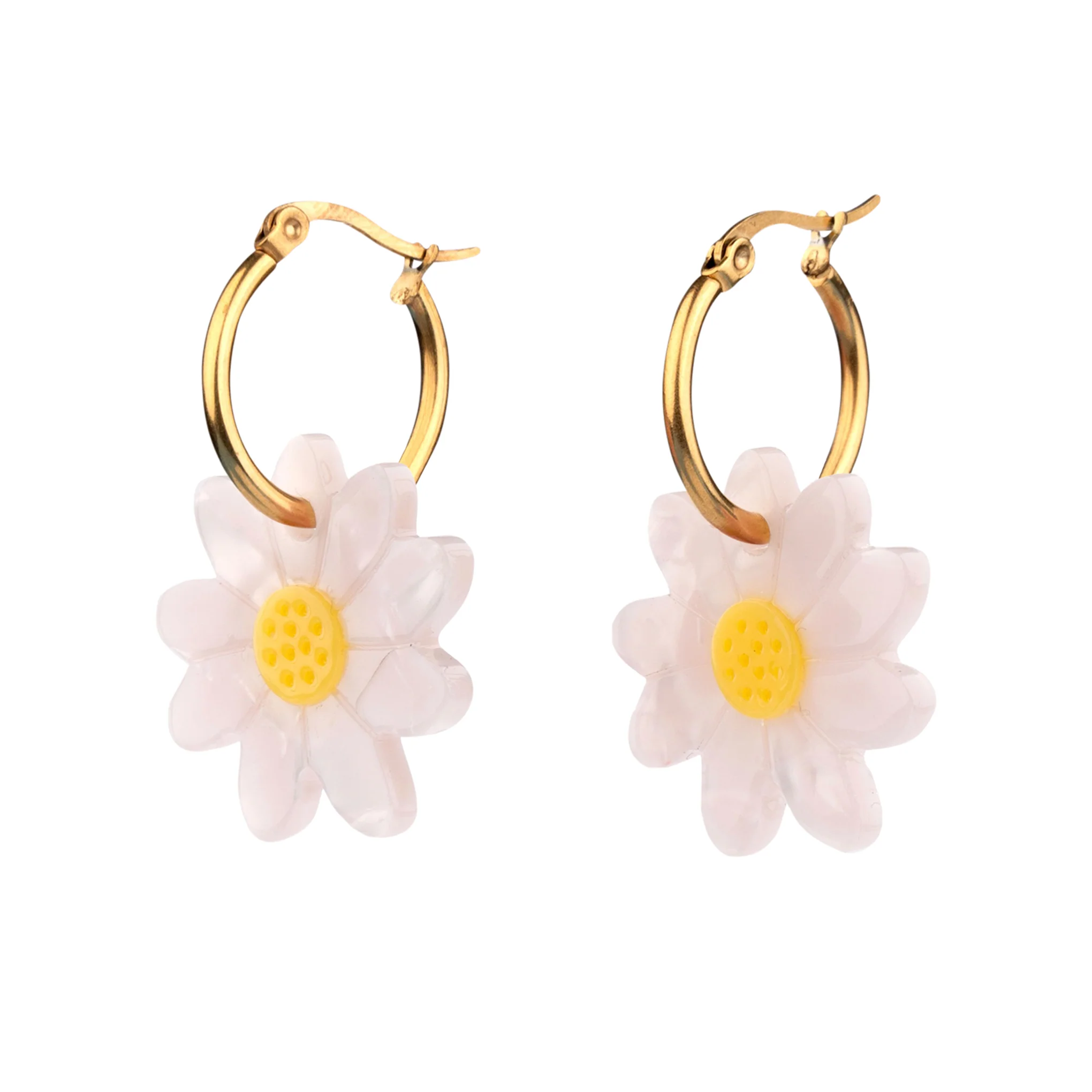 Coucou Suzette Flower Hoop Earrings - Daisy - Image 3