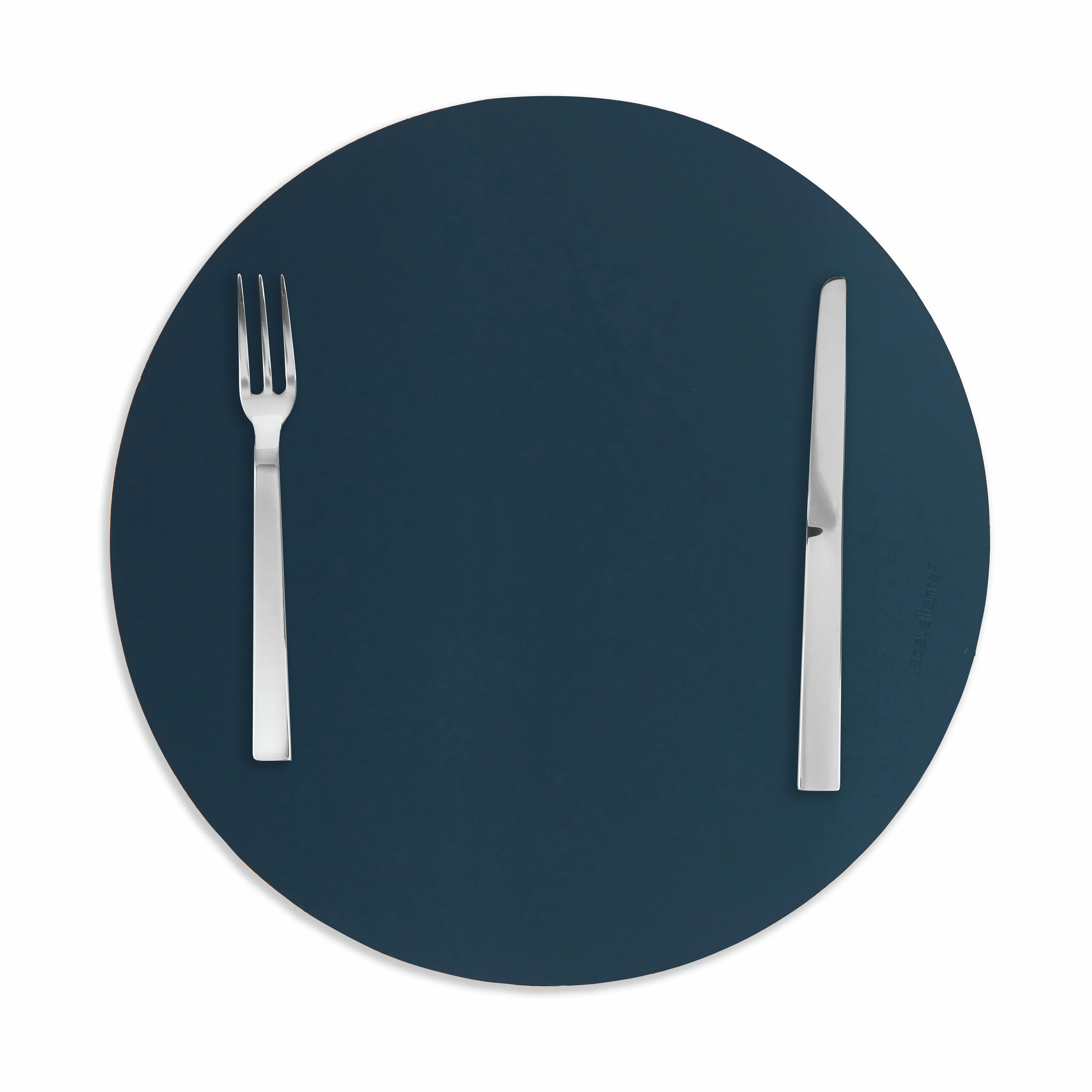 Dual-Sided Recycled Leather Placemat - Red/ Charcoal - Image 9