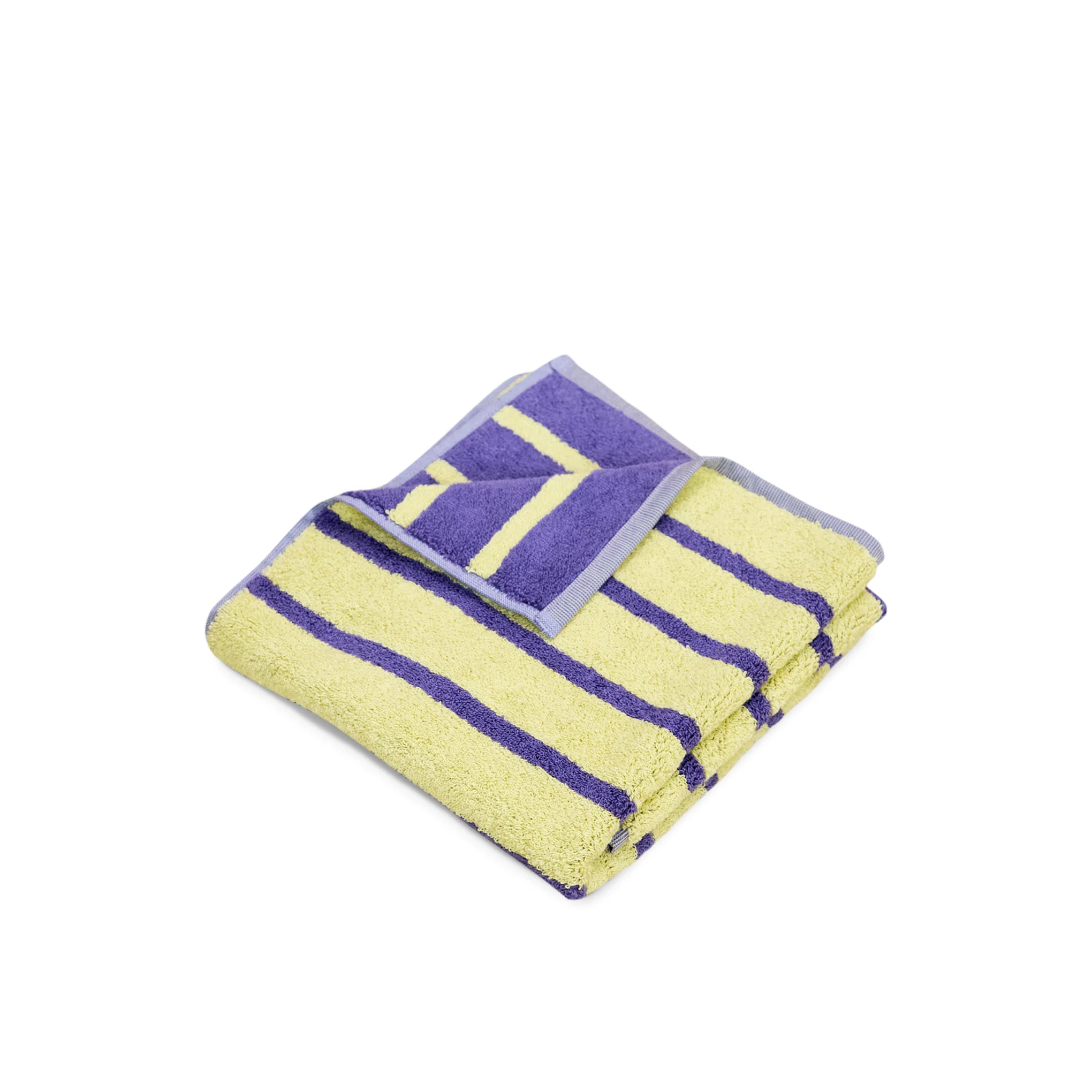 Dusen Dusen Bird Striped Cotton Towel - Goldfinch