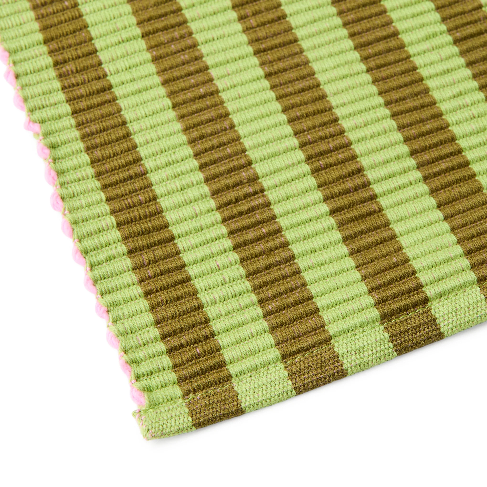 Dusen Dusen Striped Cotton Placemats - Set of 4 - Dual Stripe - Image 3