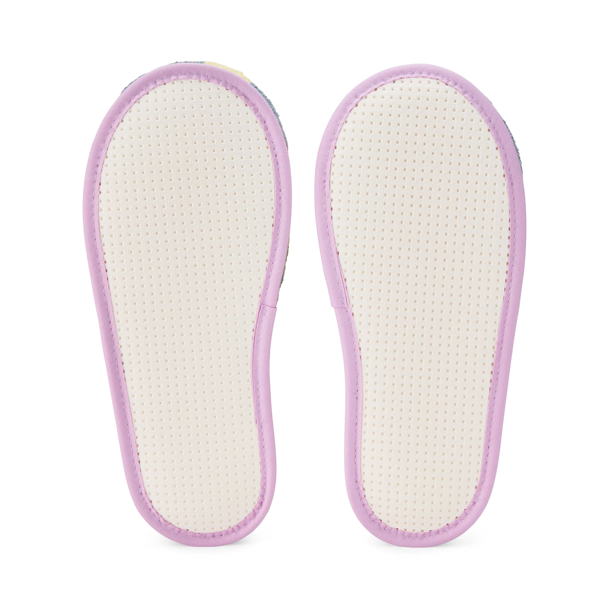 Dusen Dusen Striped Terry Slippers - Orange/ Slate Gray - Image 5