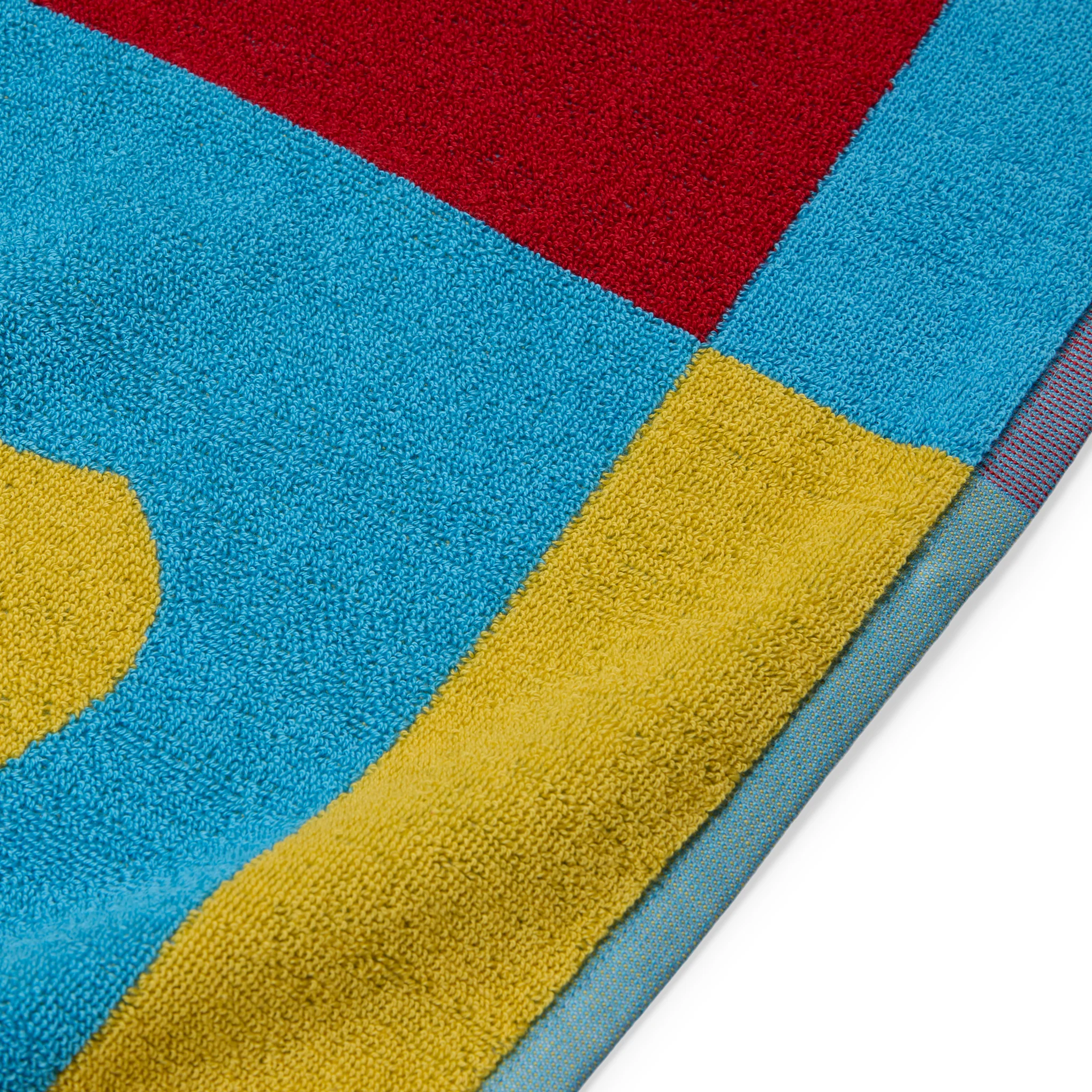 Dusen Dusen Sun Cotton Beach Towel - Red/ Blue - Image 4