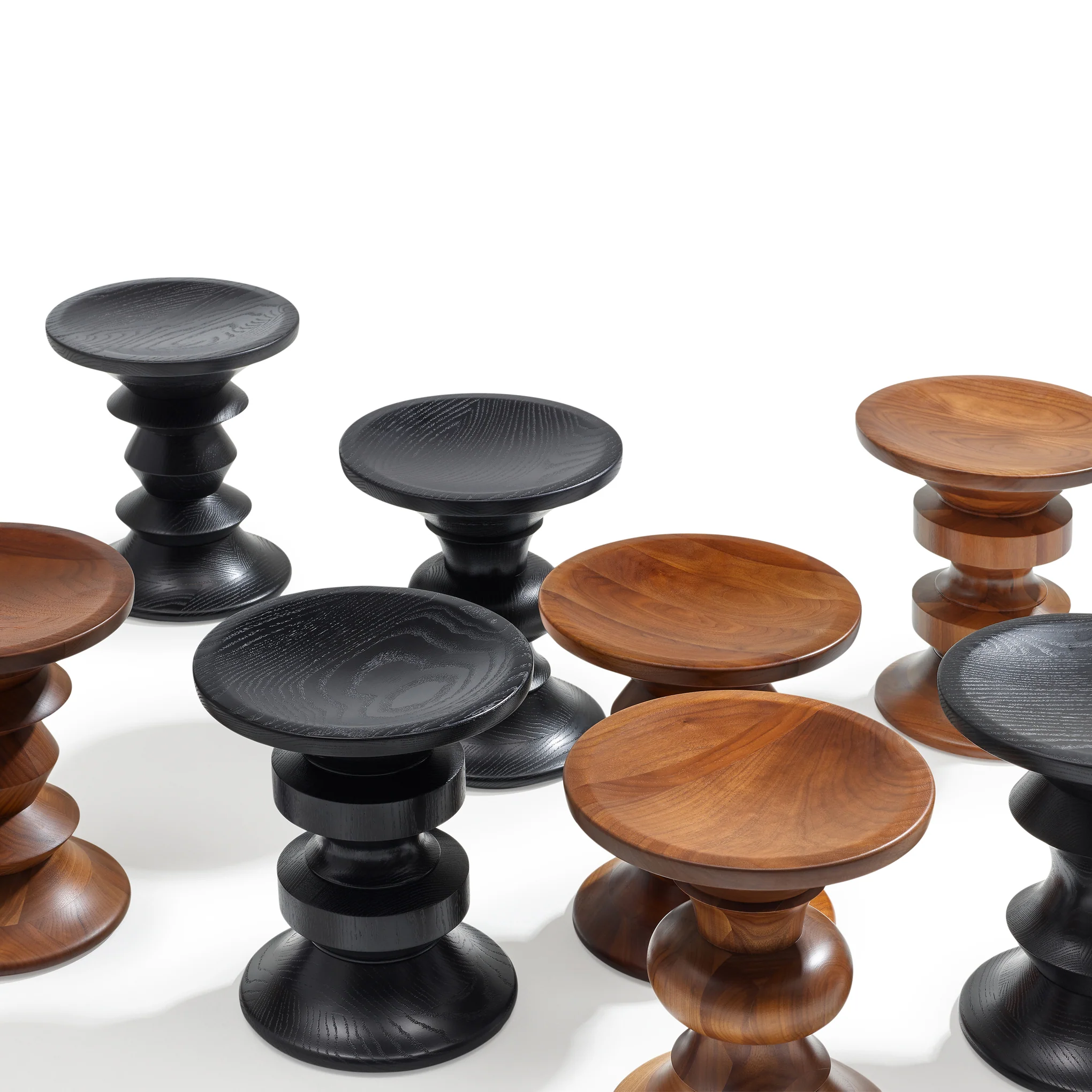 Eames® C Stool from Herman Miller - Ebony - Image 3