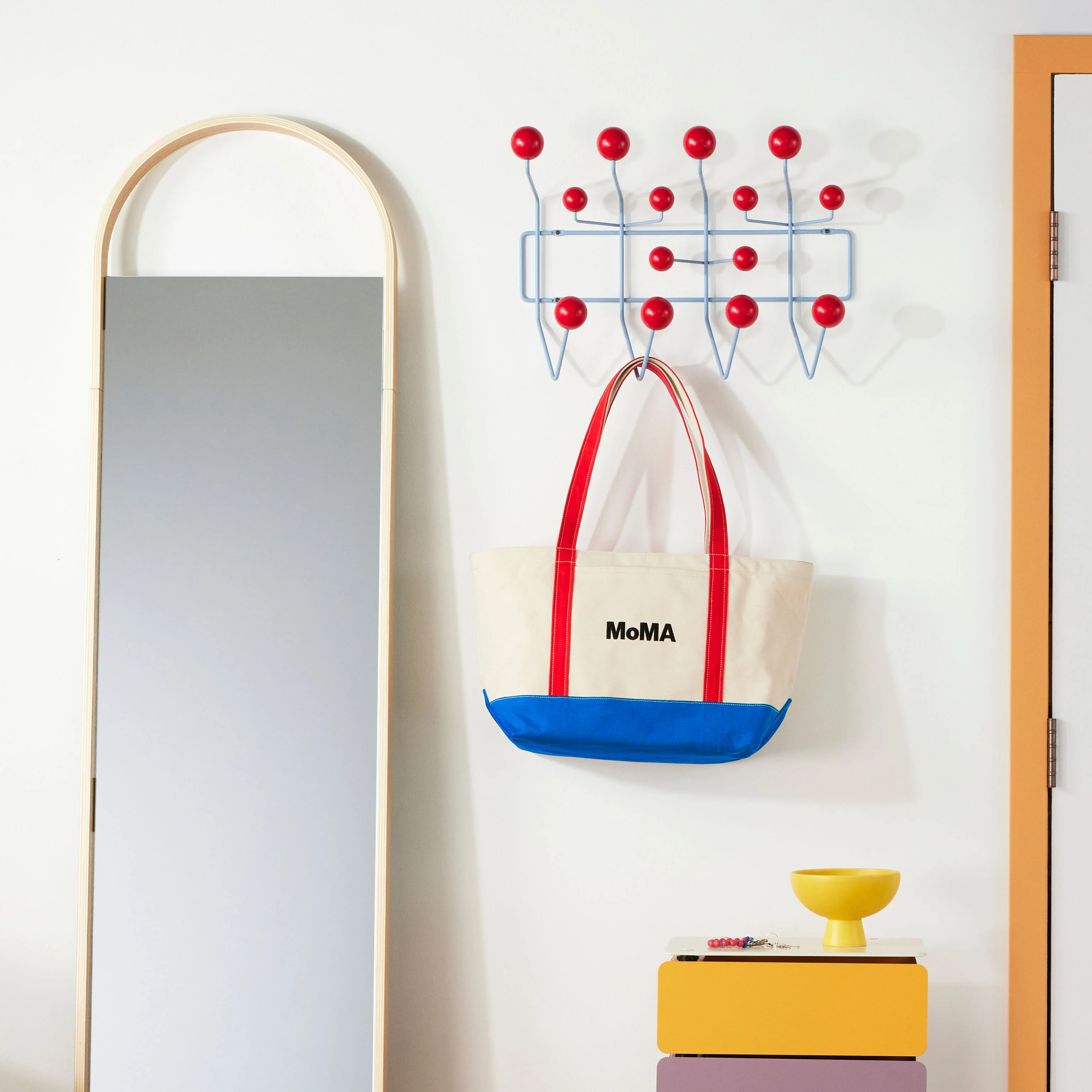 Eames® Hang-It-All Coat Rack from Herman Miller - White/ Walnut - Image 3
