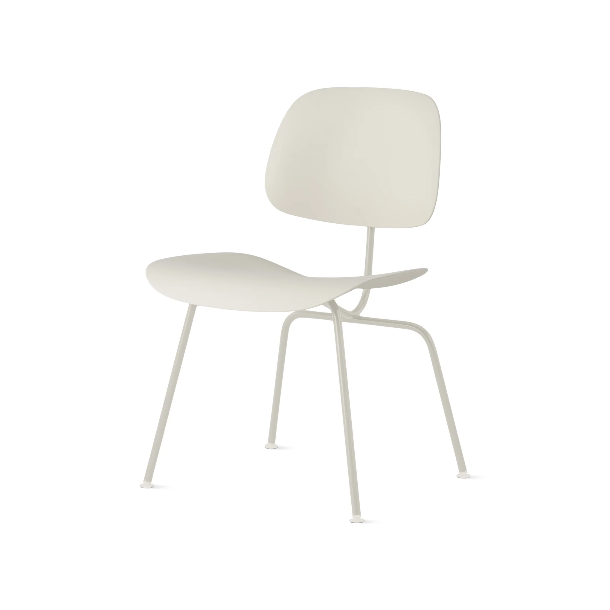 Eames EC-127 Molded Recycled Plastic Dining Chair from Herman Miller - White/ White