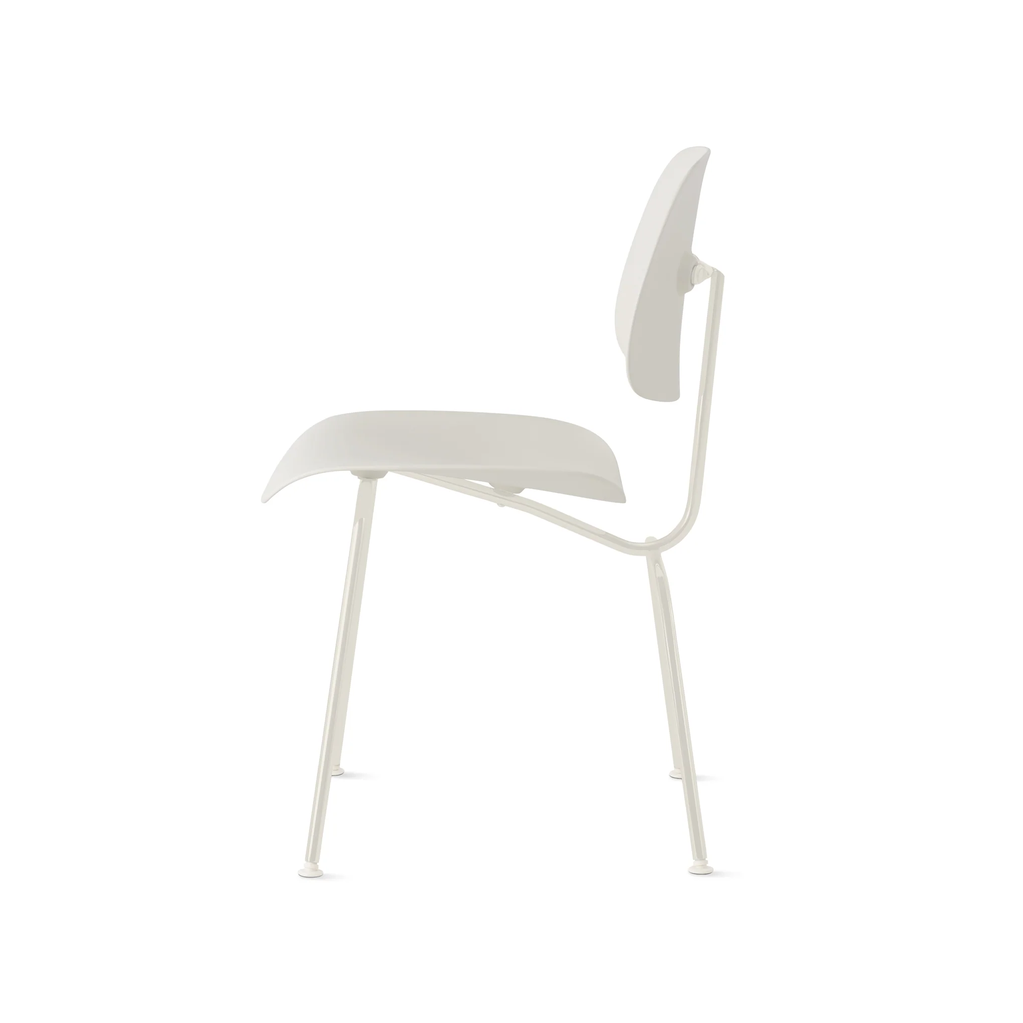 Eames EC-127 Molded Recycled Plastic Dining Chair from Herman Miller - White/ White - Image 4