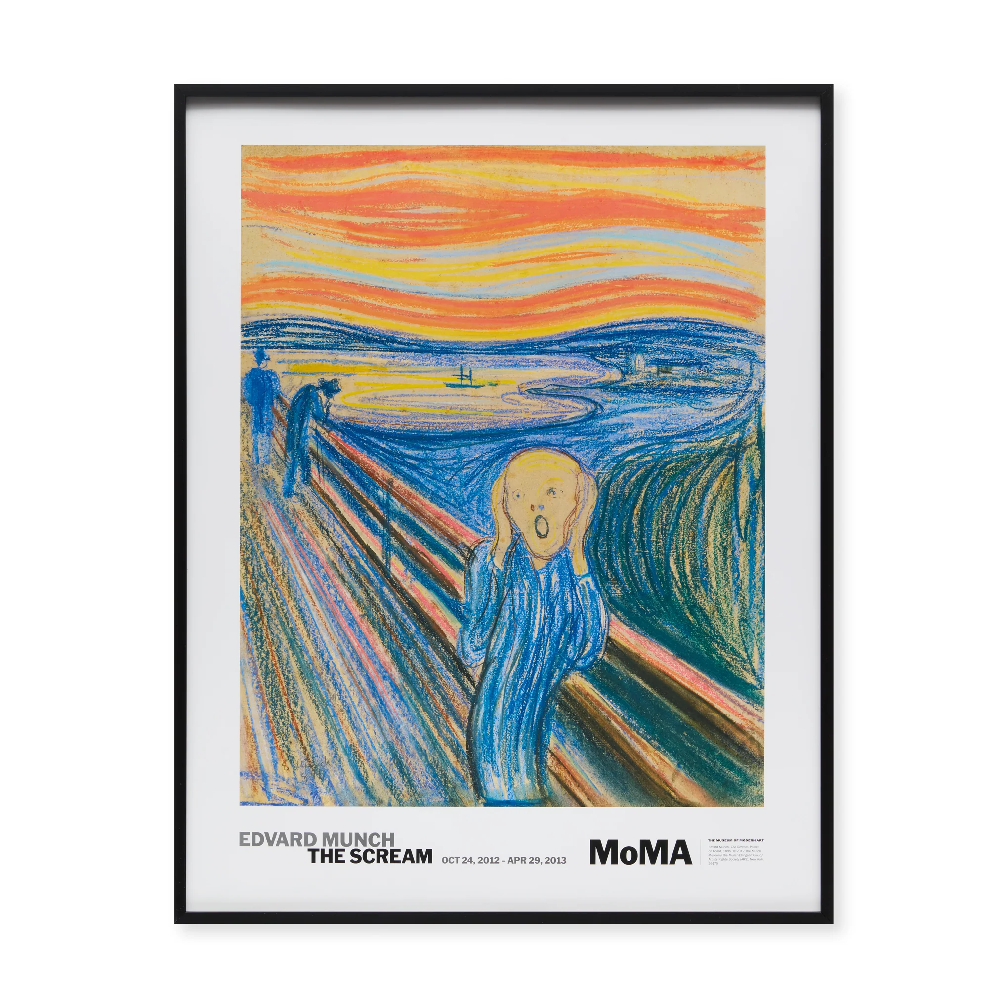 Edvard Munch The Scream Framed Exhibition Poster
