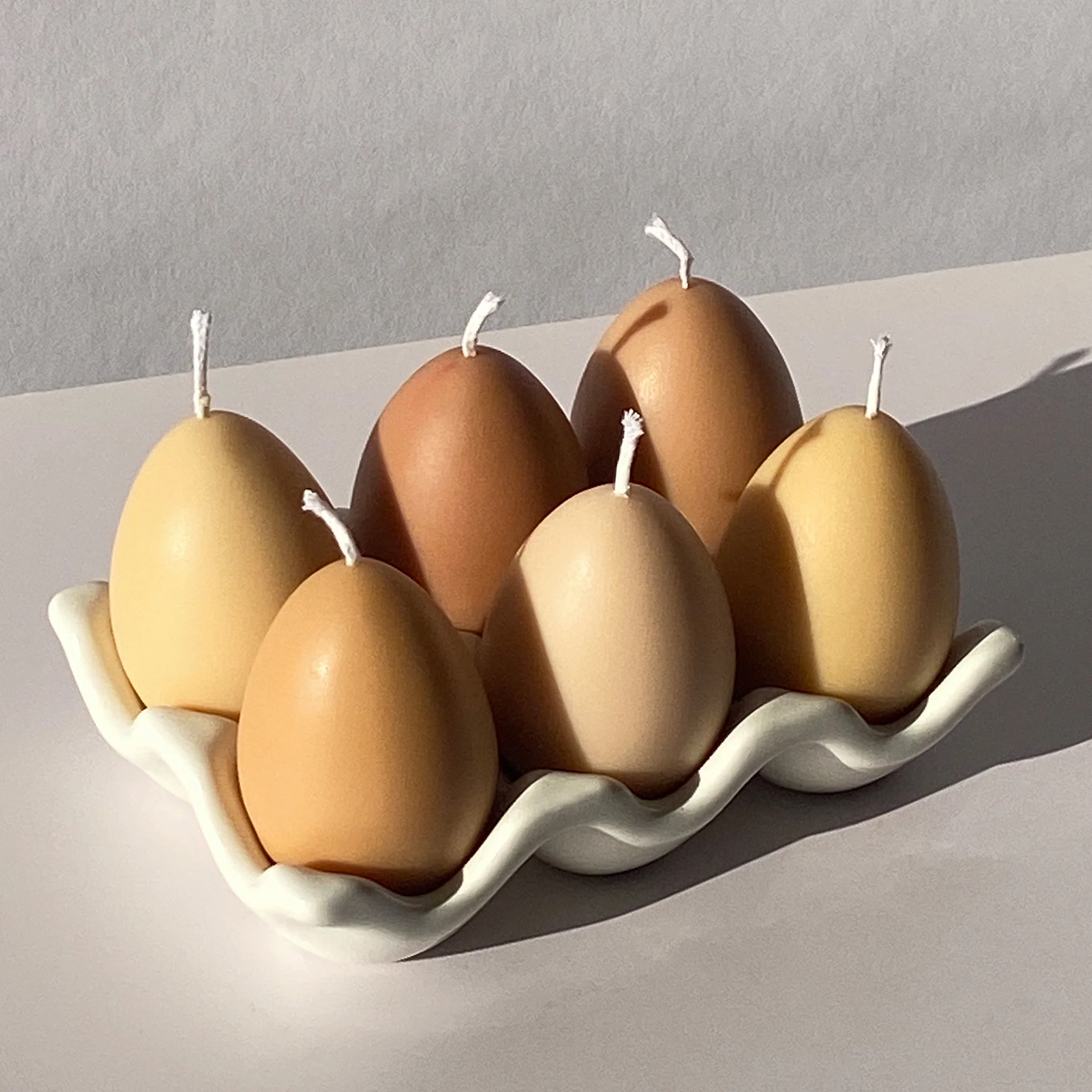 Eggs in a Carton Scented Candles - Set of 6 - Image 3