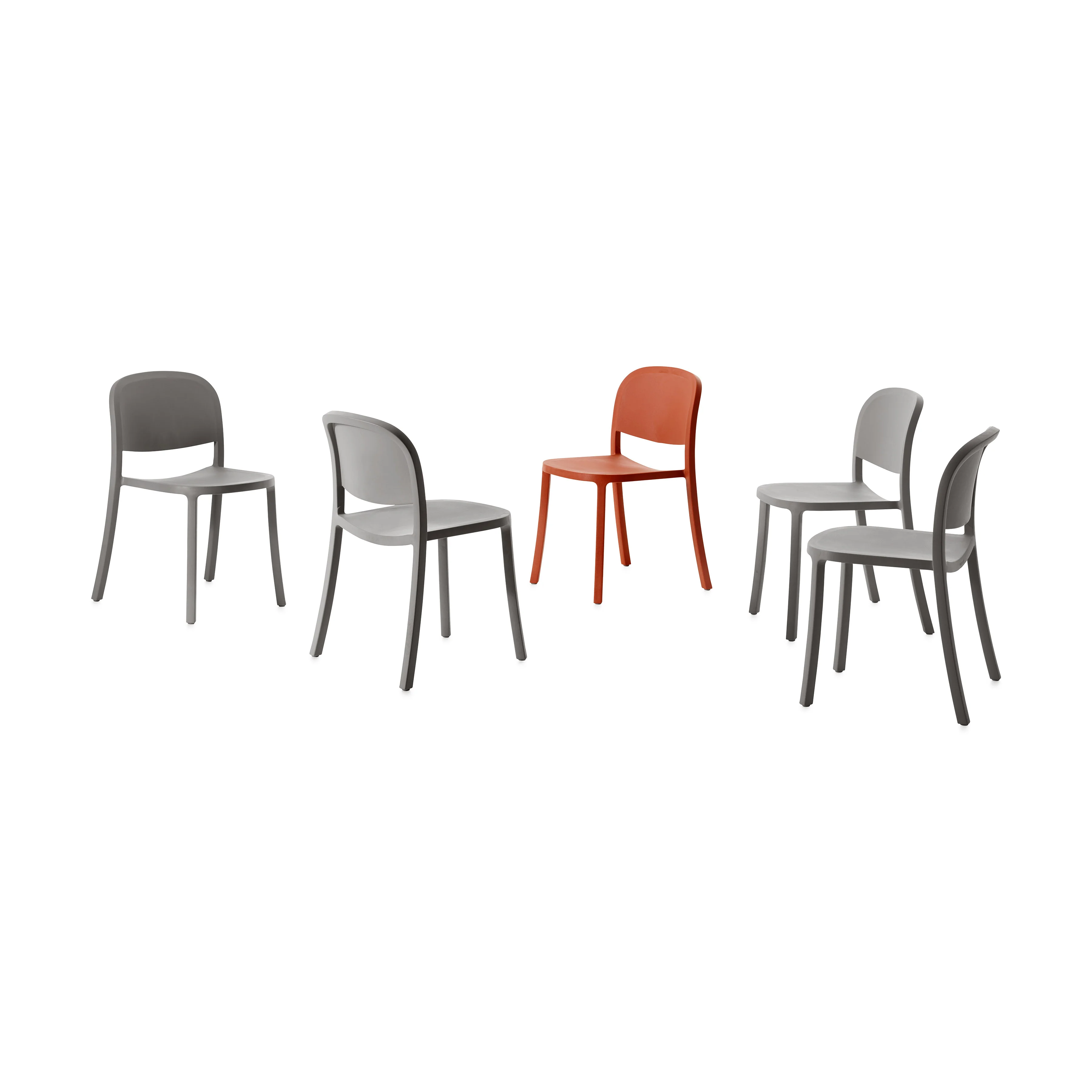 Emeco 1 Inch Reclaimed Stacking Chair - Blue - Image 28