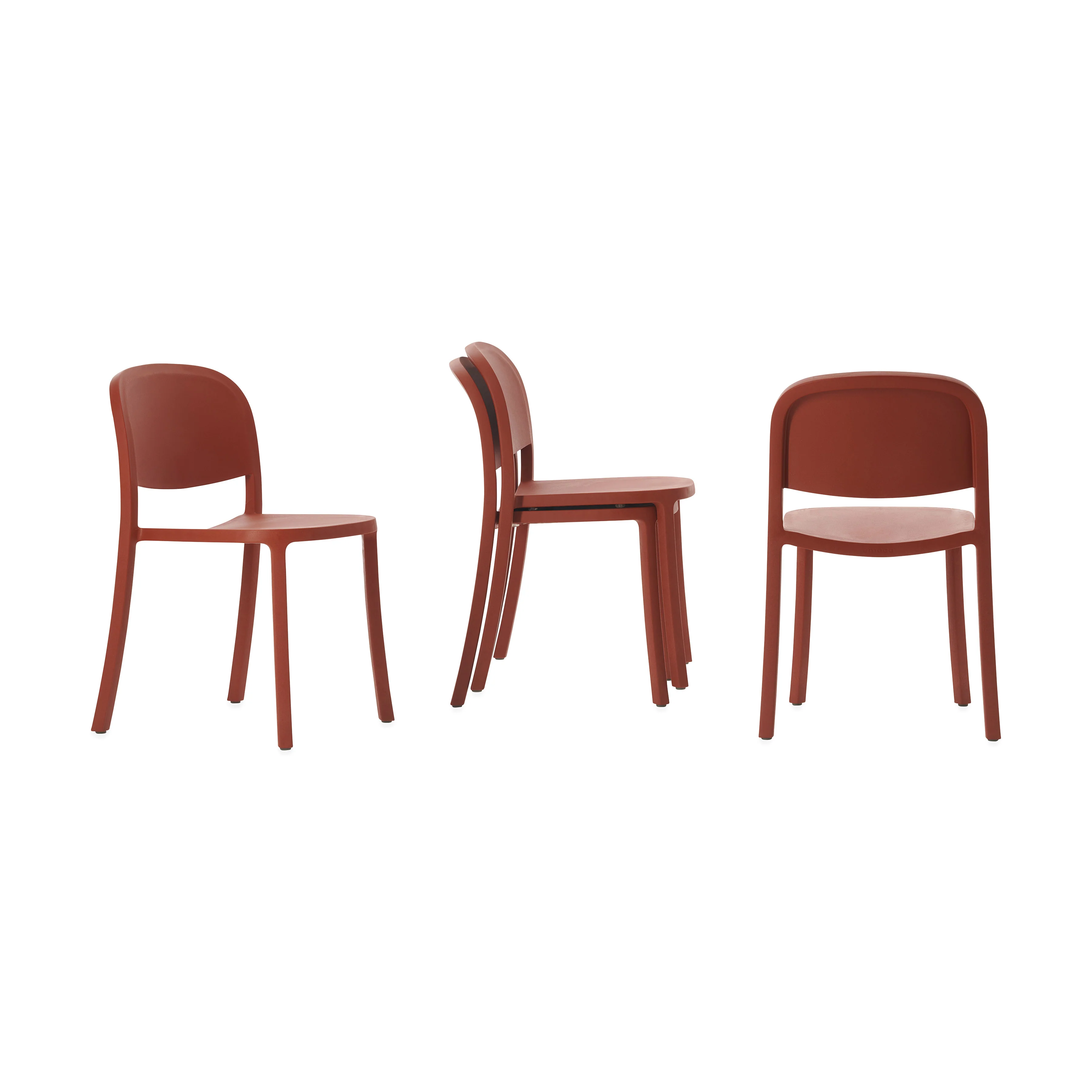 Emeco 1 Inch Reclaimed Stacking Chair - Blue - Image 4