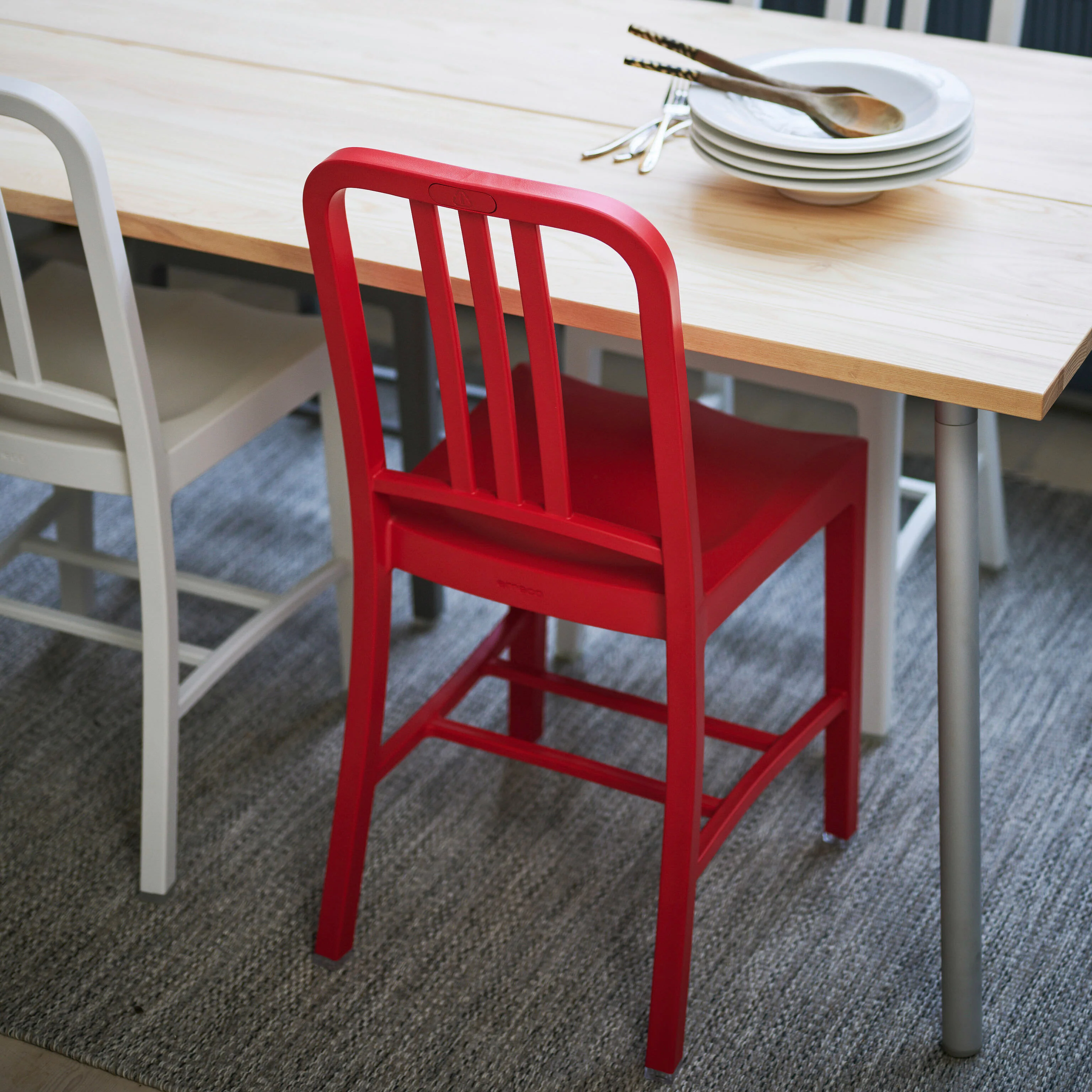 Emeco 111 Navy® Chair - Snow - Image 3