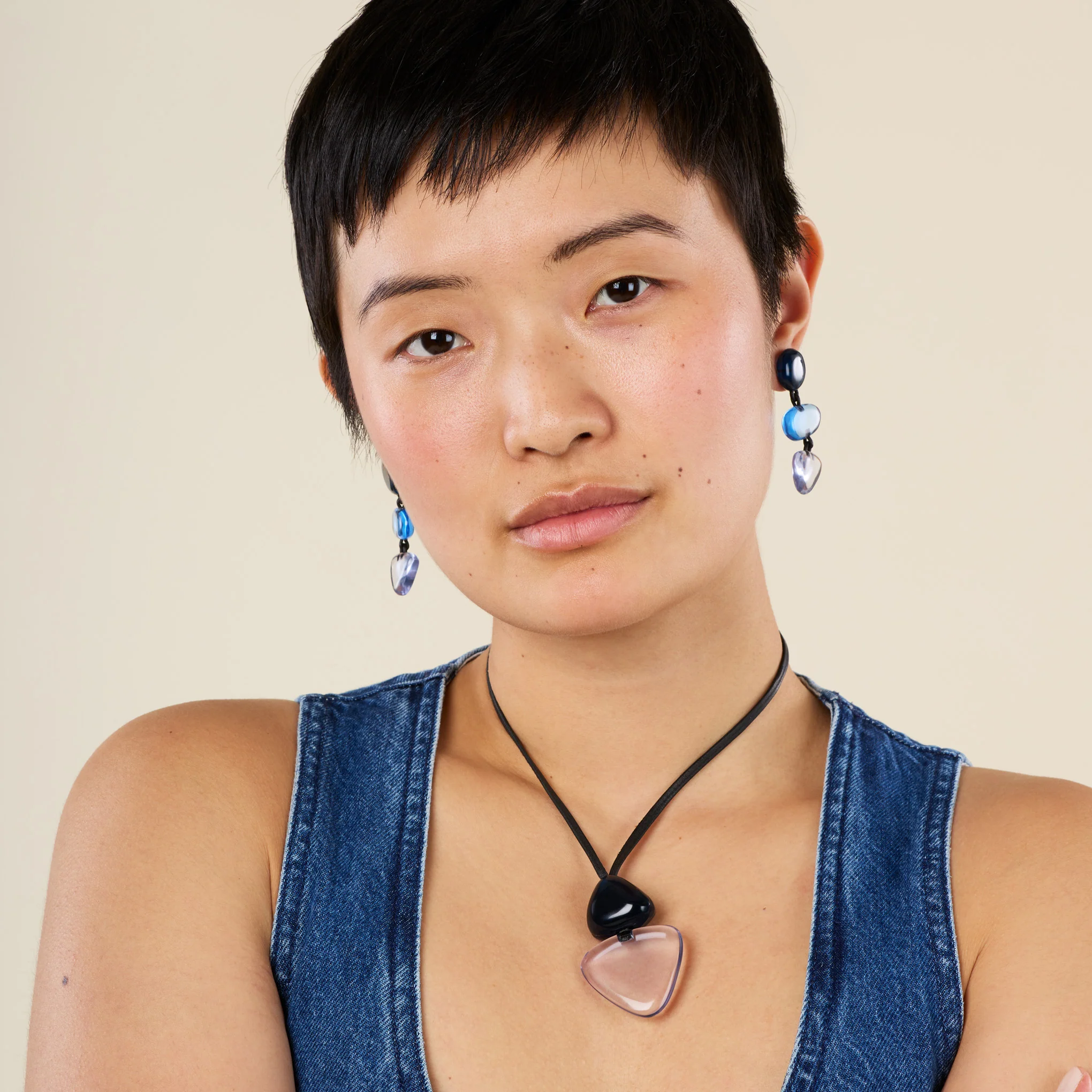 Finn Petra Long Drop Earrings - Image 4