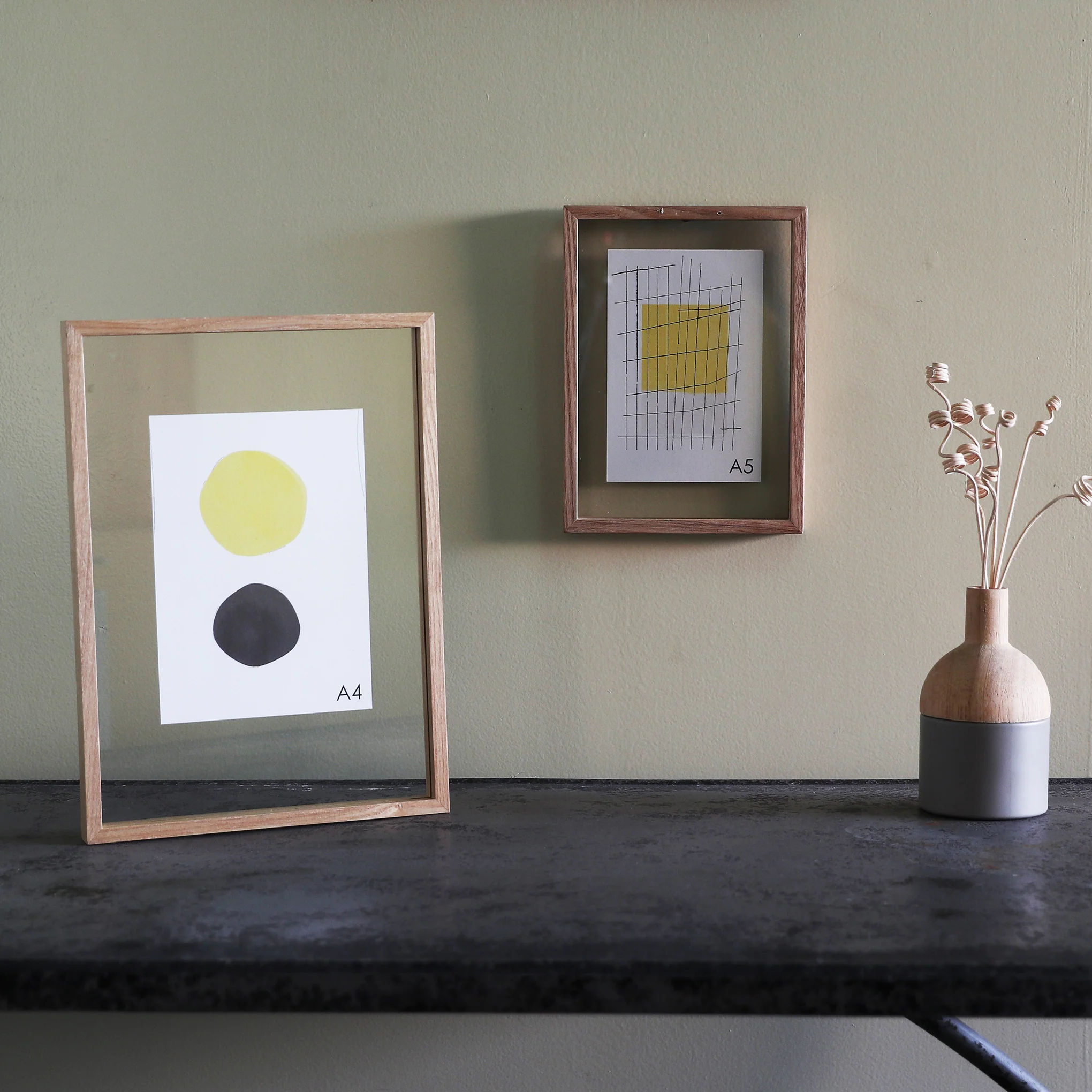 Floating Wood Picture Frame - 8 x 11 (A4) - Image 2