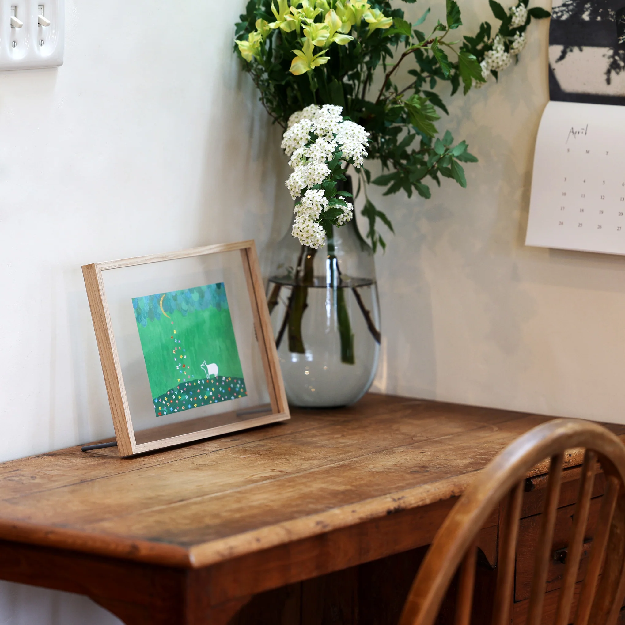 Floating Wood Picture Frame - Square - Image 2