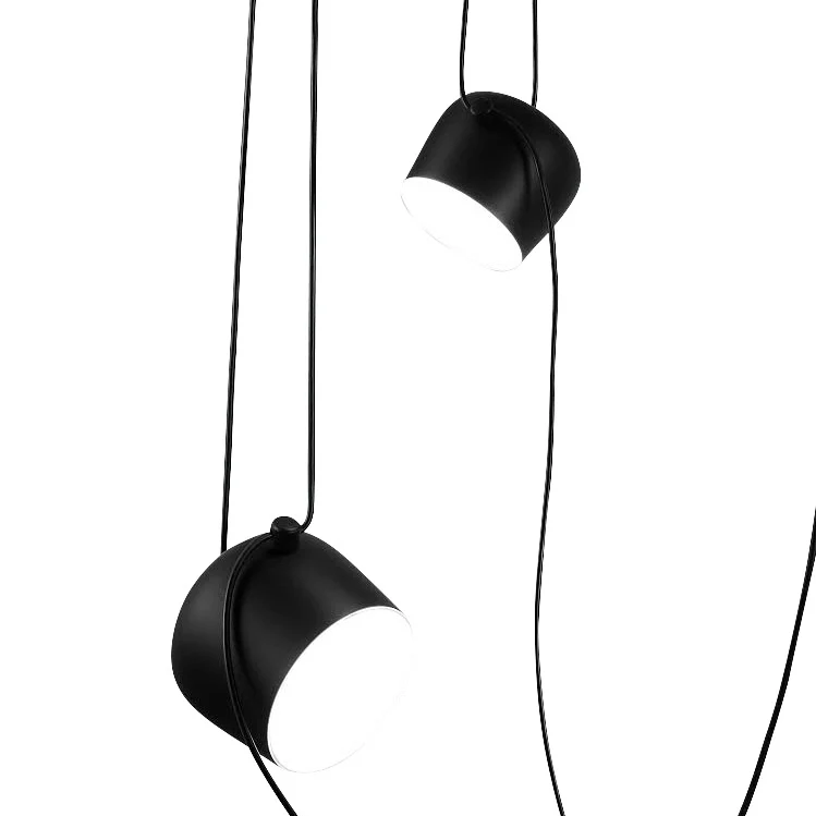 Flos AIM Pendant Light, Set  of 3 - Black
