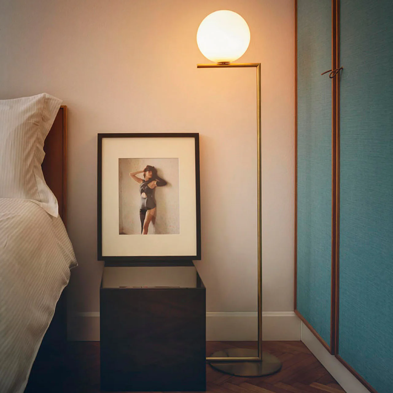 Flos IC F1 Floor Lamp, Brass - Small - Image 3