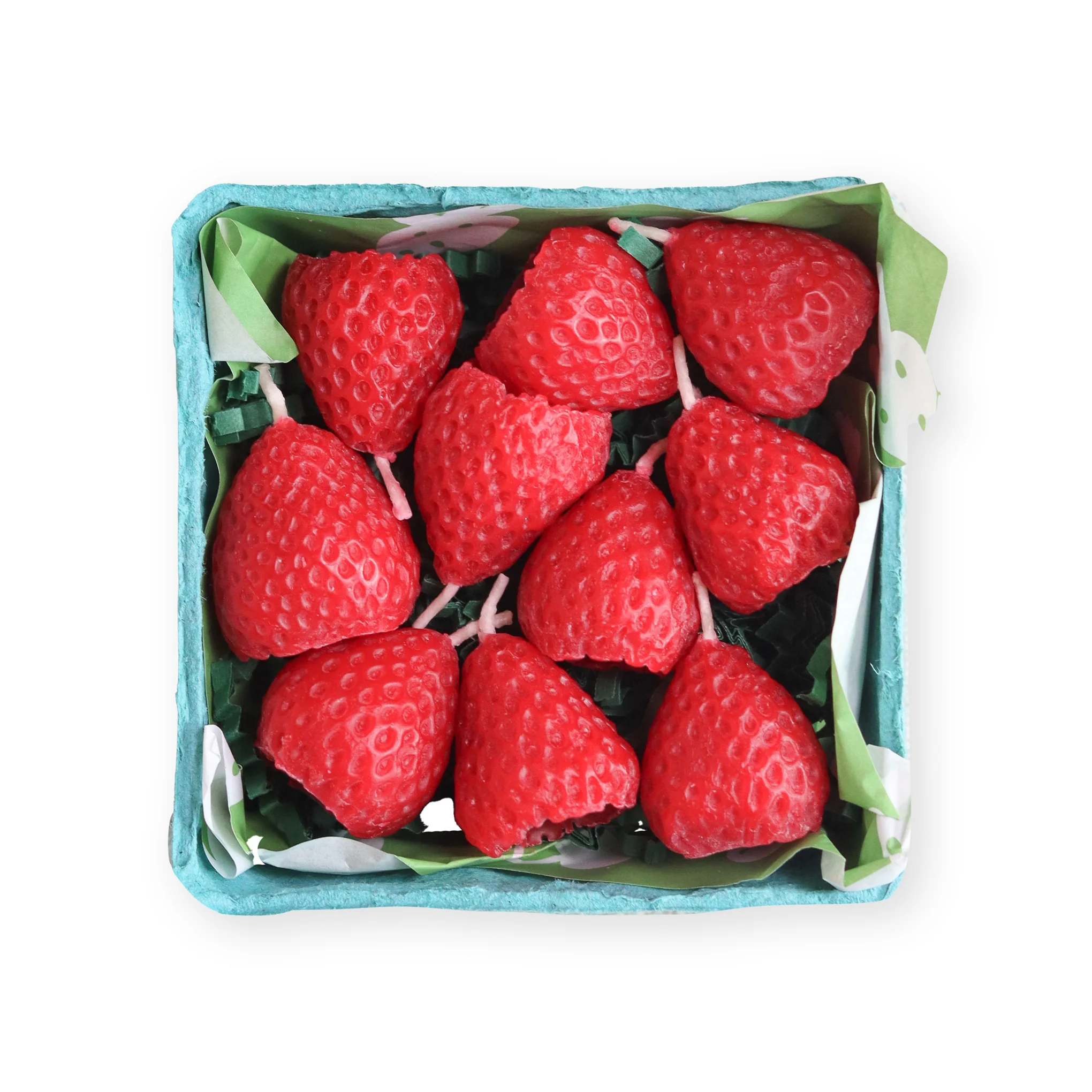 Fruit Beeswax Party Candles - Red - Image 2