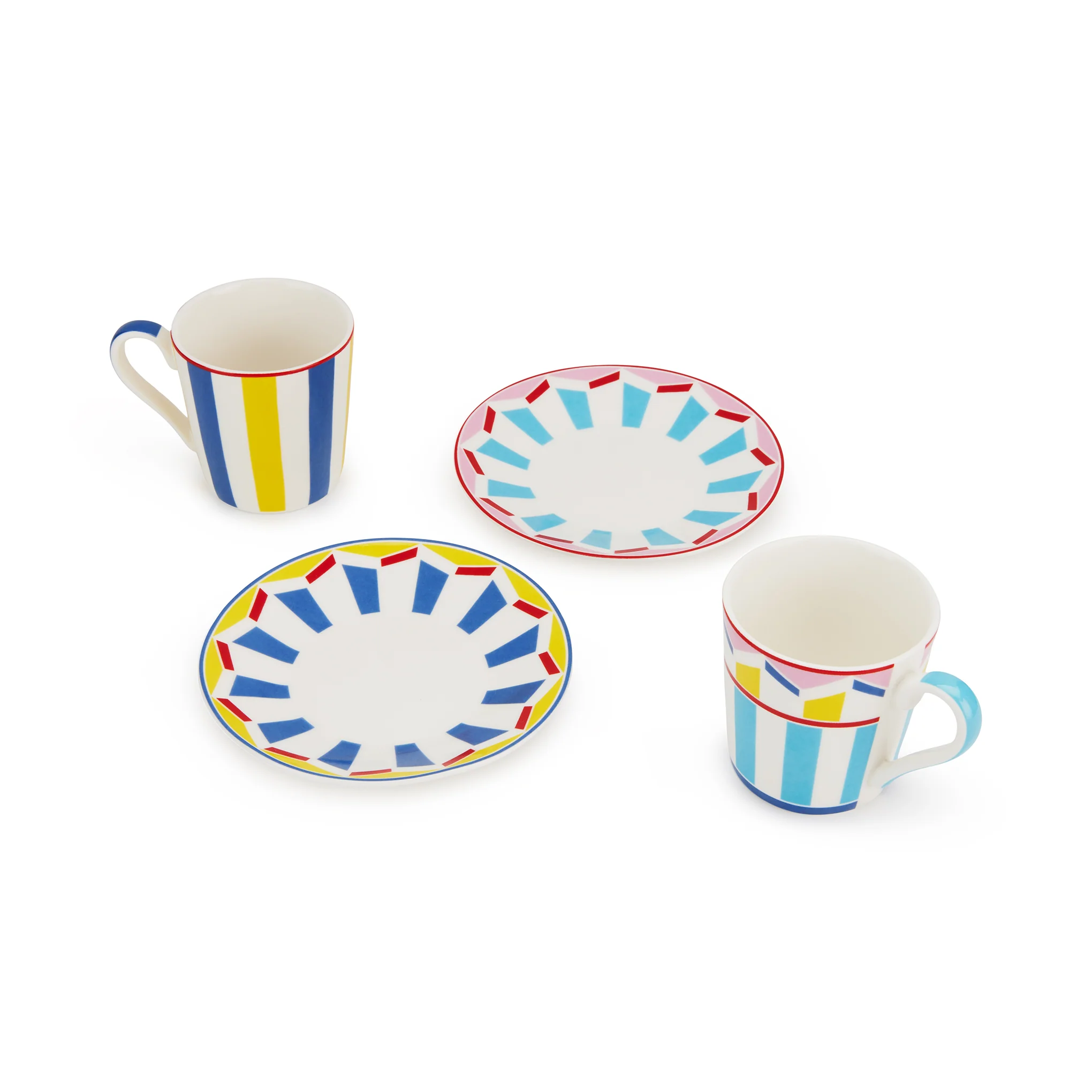 Geocromia Porcelain Dinnerware - Espresso Cup Set of 6 - Image 3