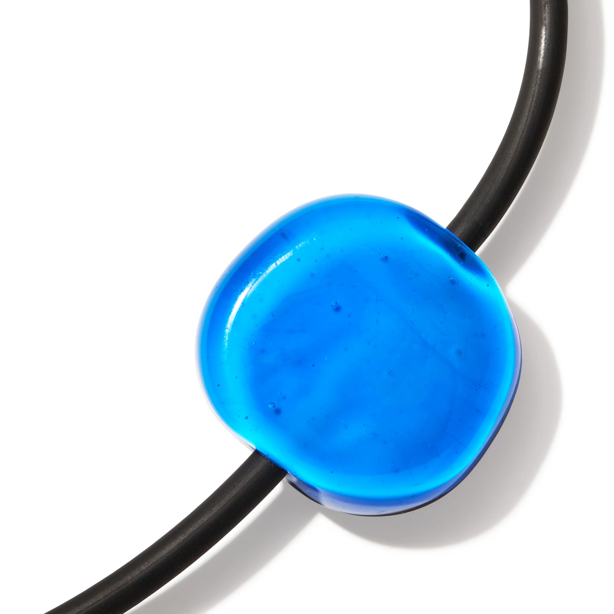 Bonbon Glass Necklace - Purple/ Turquoise - Image 3
