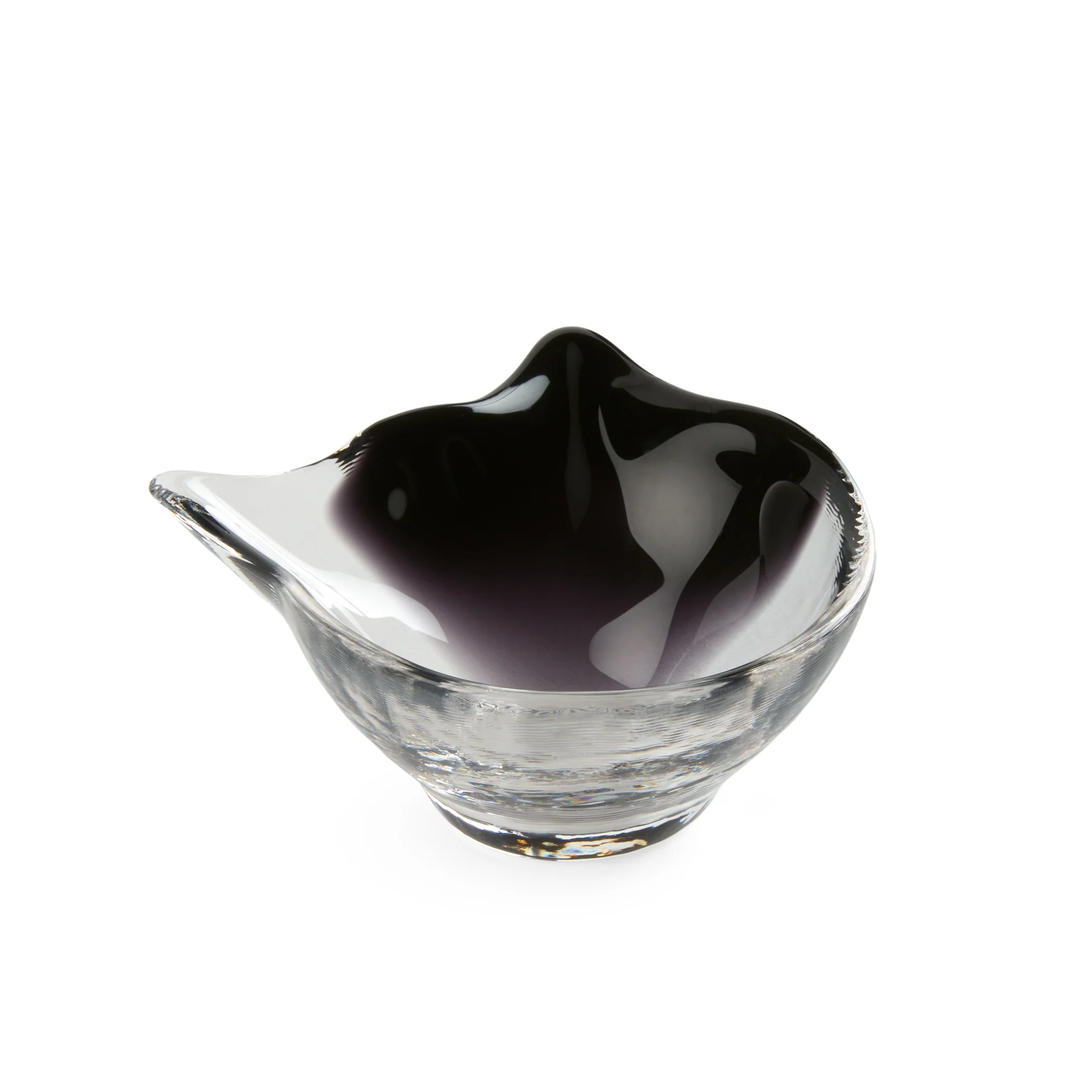 Glass Cat Face Dish - Black - Image 3